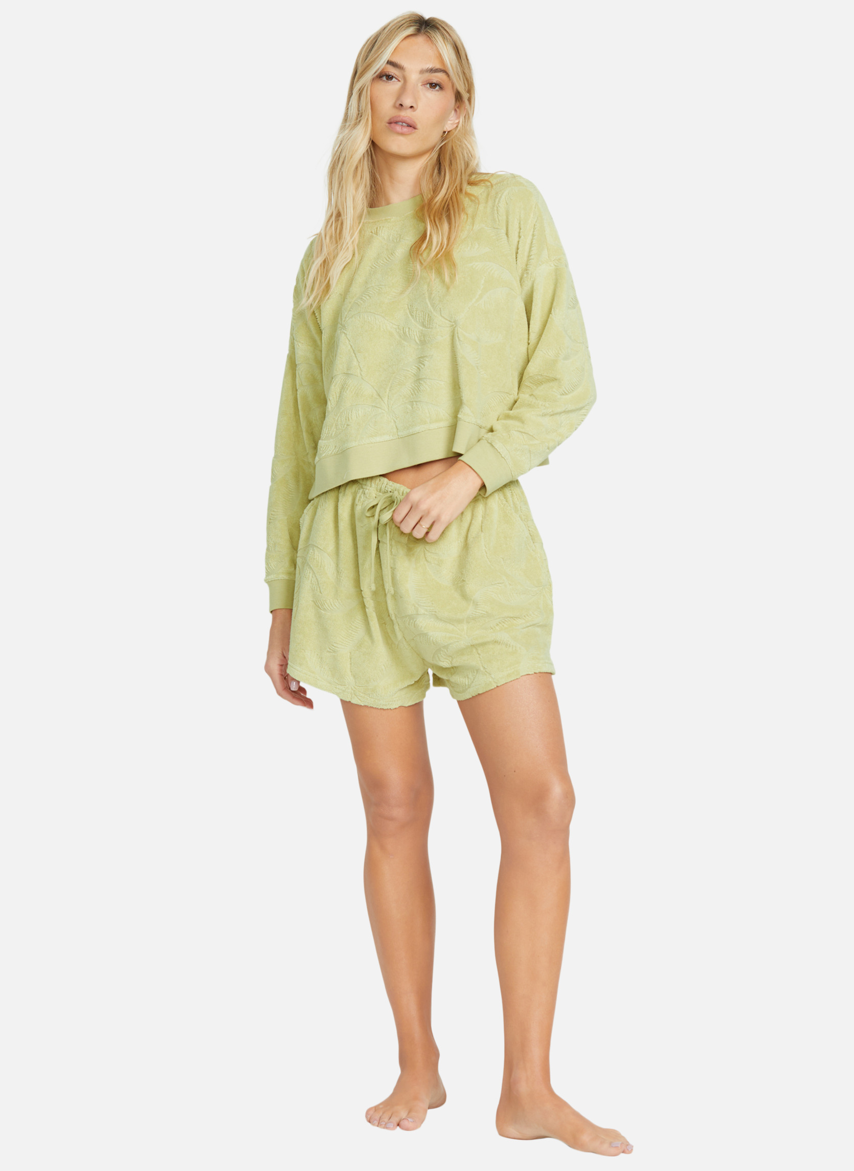 Sweats à capuche Sweat SUN TEMPO femme vert Billabong Sweats à capuche Sweat SUN TEMPO femme vert Vert
