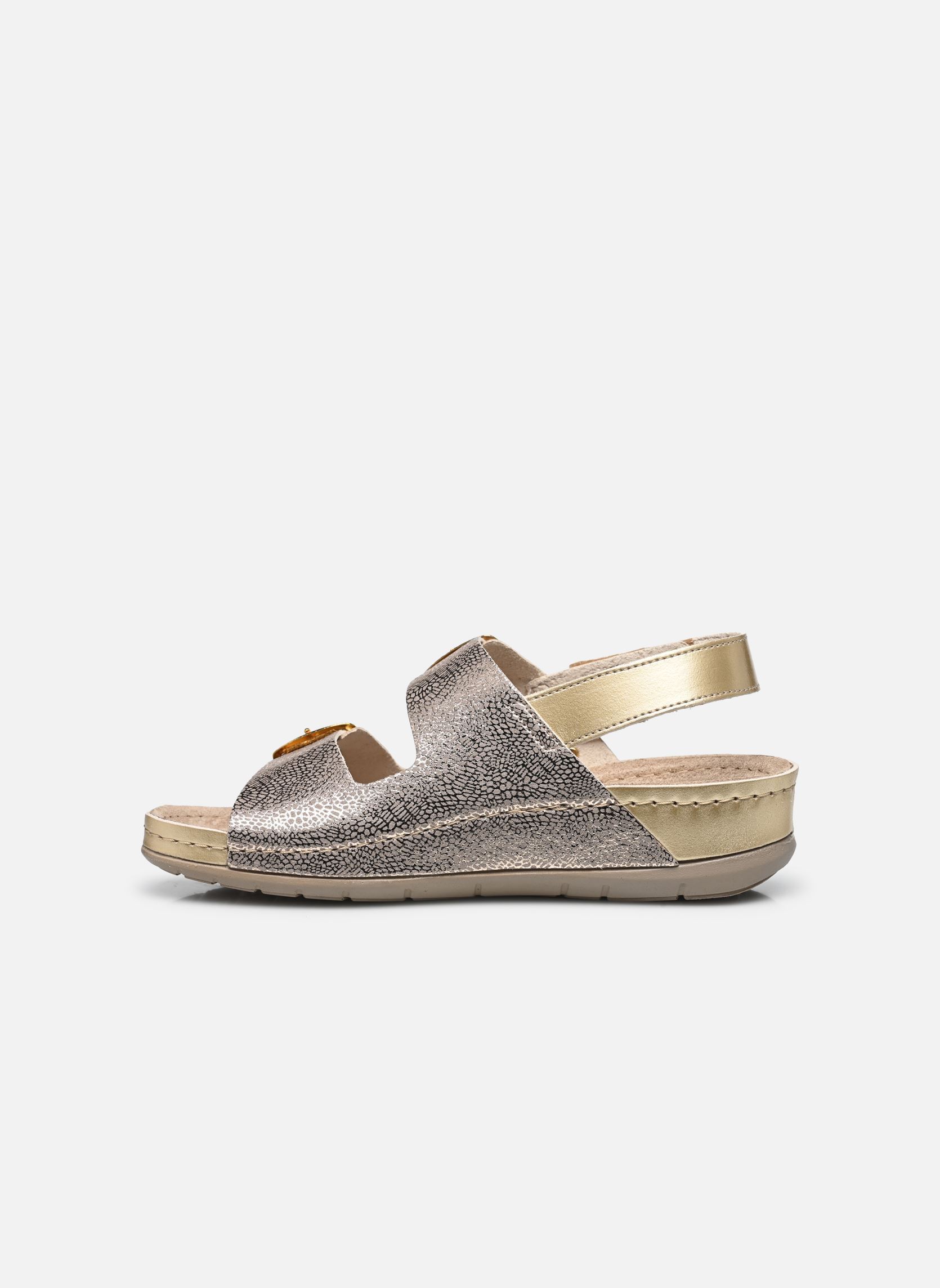 Sandales compensées et plateformes ABERDEEN SANDAL COMFORT femme or et bronze Scholl Sandales compensées et plateformes ABERDEEN SANDAL COMFORT femme or et bronze Platinum