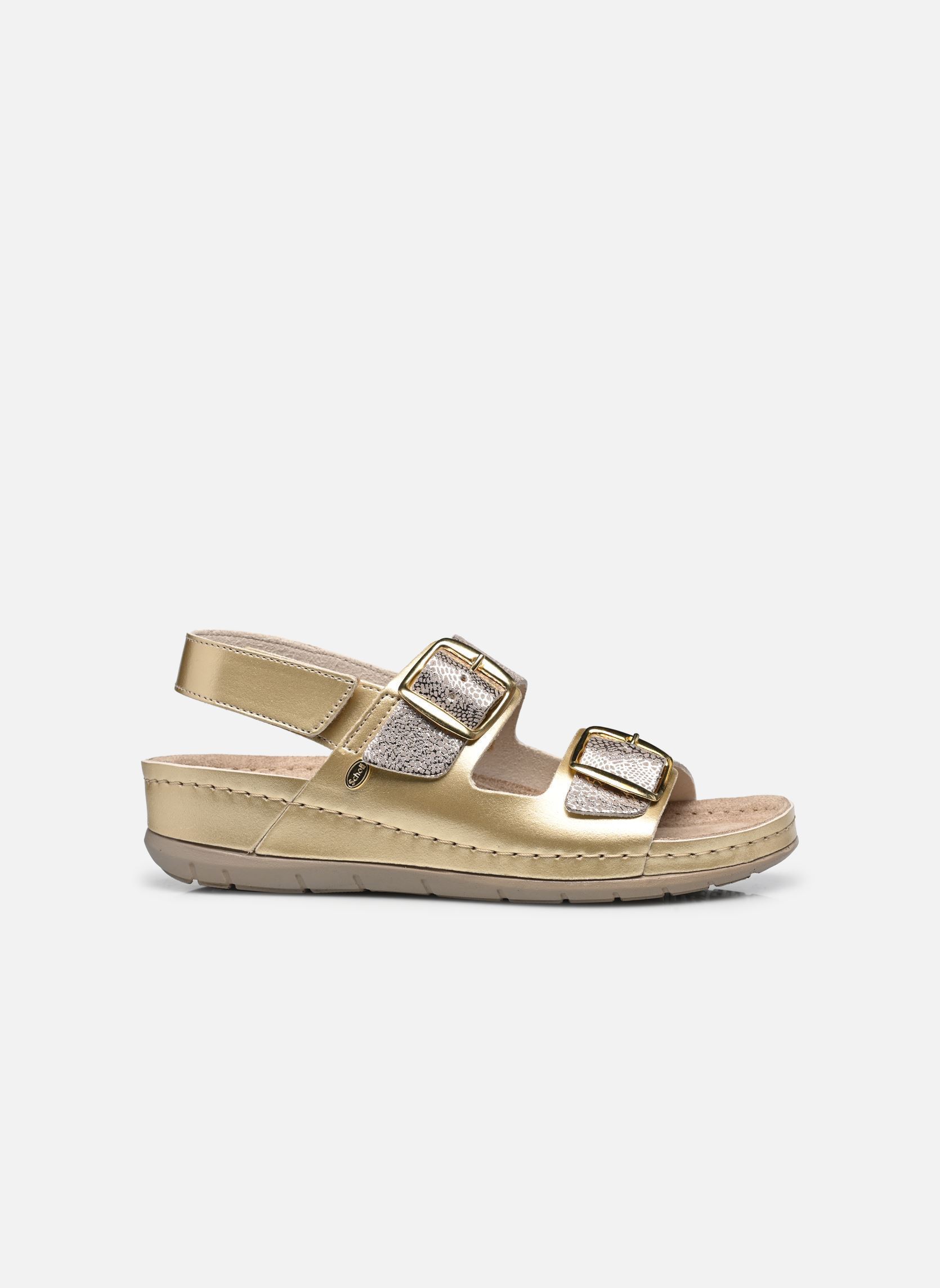 Sandales compensées et plateformes ABERDEEN SANDAL COMFORT femme or et bronze Scholl Sandales compensées et plateformes ABERDEEN SANDAL COMFORT femme or et bronze Platinum