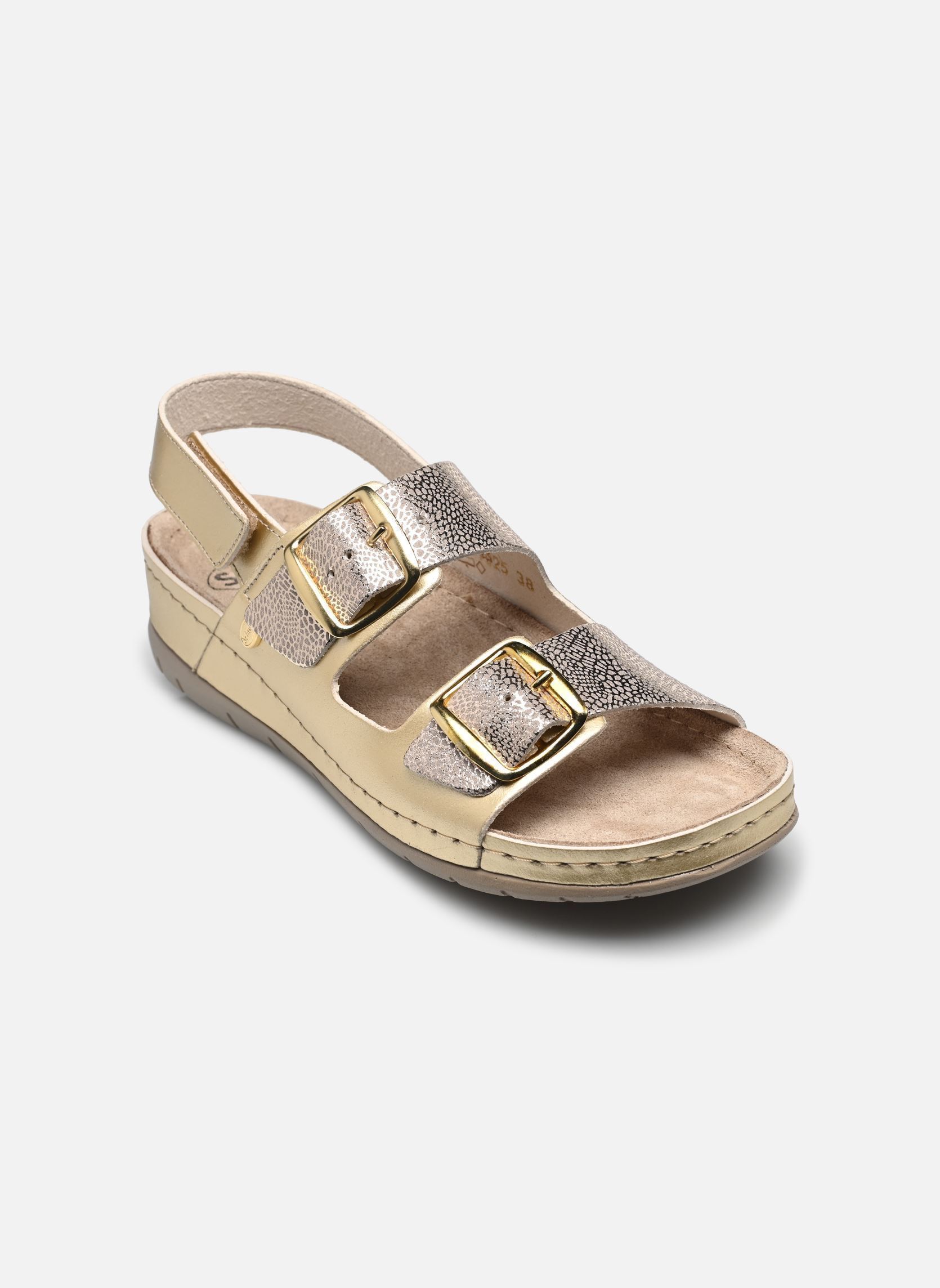 Sandales compensées et plateformes ABERDEEN SANDAL COMFORT femme or et bronze Scholl Sandales compensées et plateformes ABERDEEN SANDAL COMFORT femme or et bronze Platinum