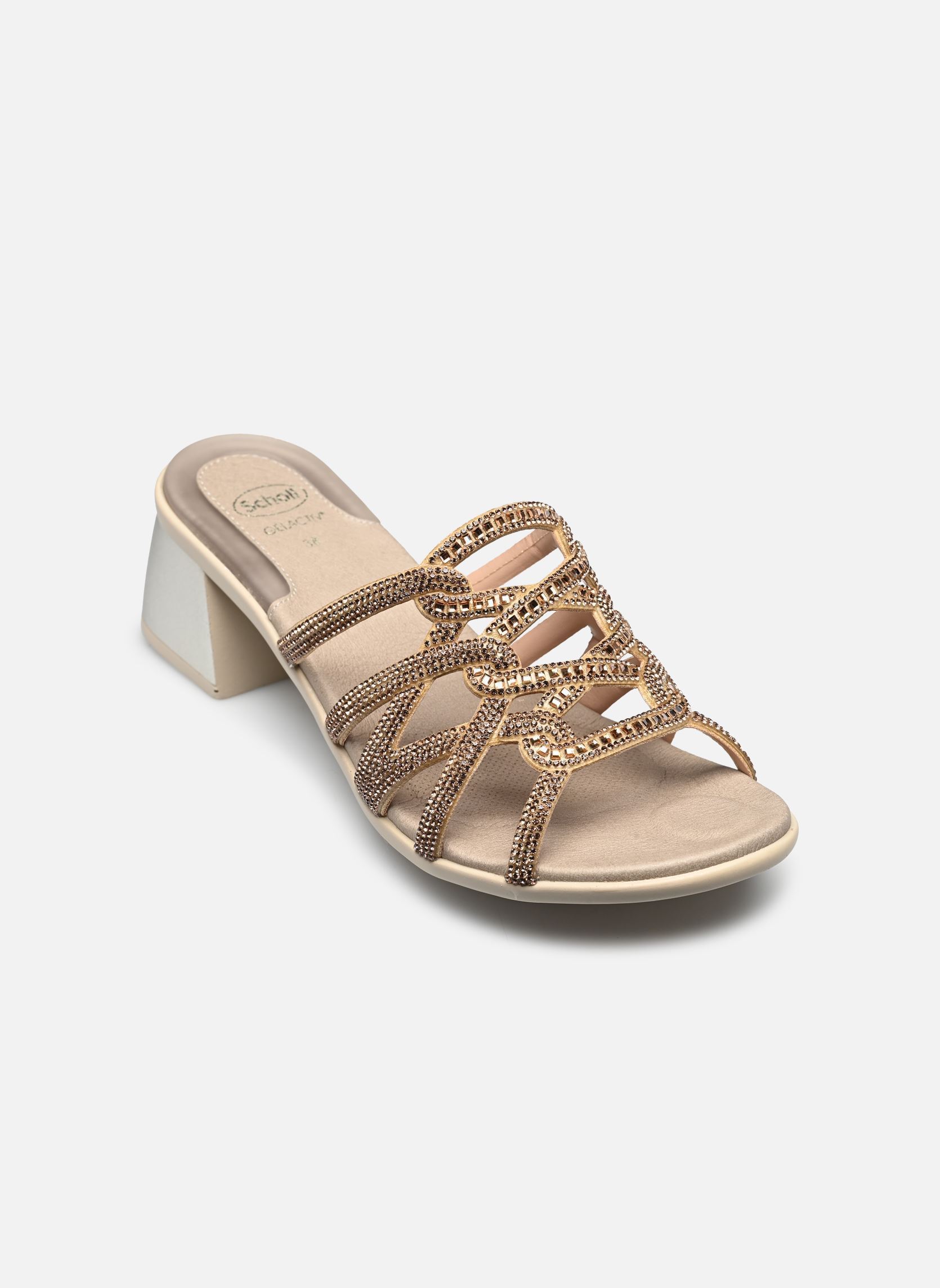 Sandales compensées et plateformes NISIDA COMFORT femme or et bronze Scholl Sandales compensées et plateformes NISIDA COMFORT femme or et bronze Gold