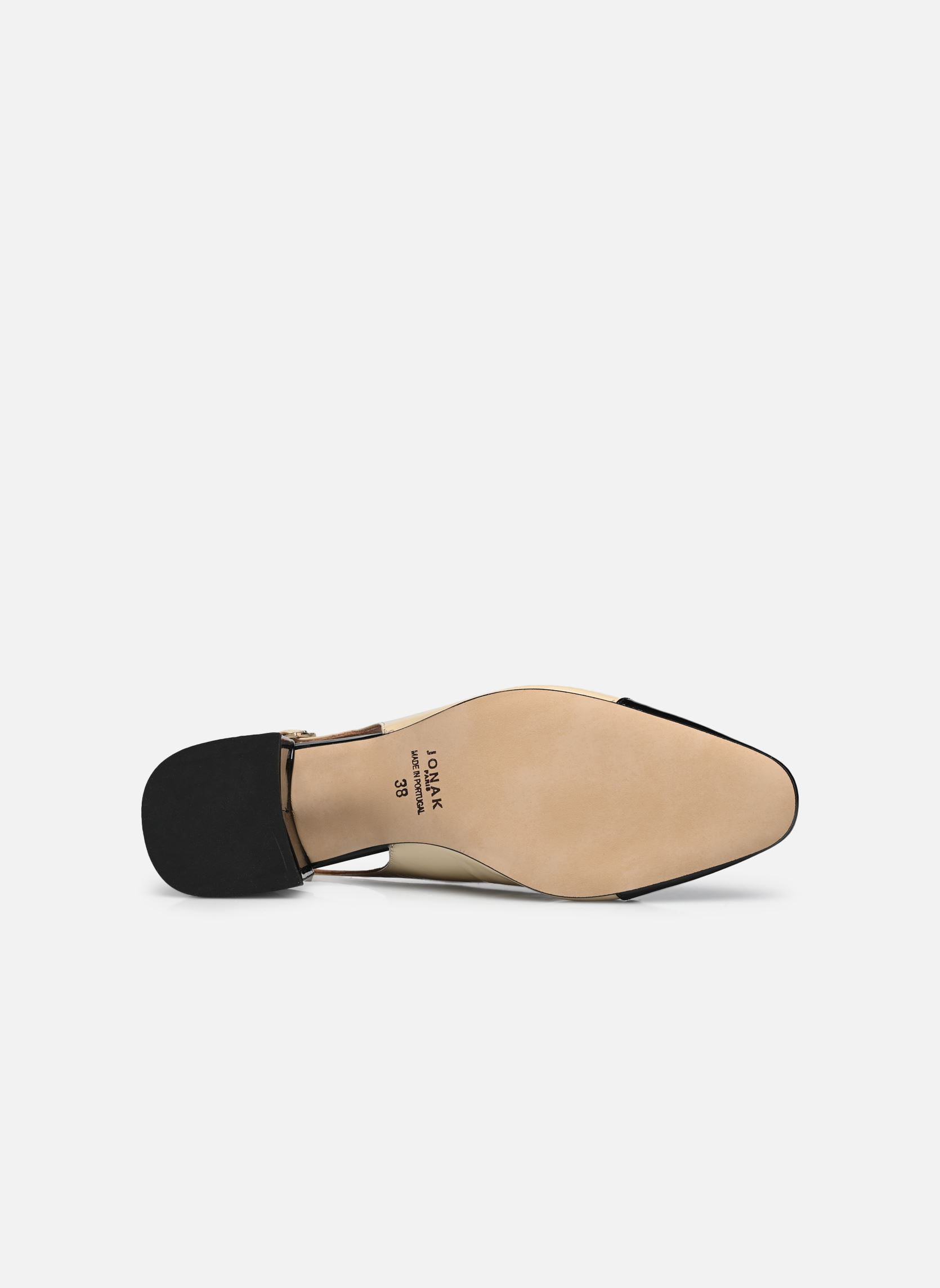 Slingback pumps DHAPON dames beige Jonak Slingback pumps DHAPON dames beige Vernis Noir/Beige