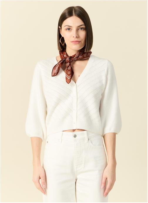 Bonobo Gilets Gilets courts - BELLEGILF femme blanc