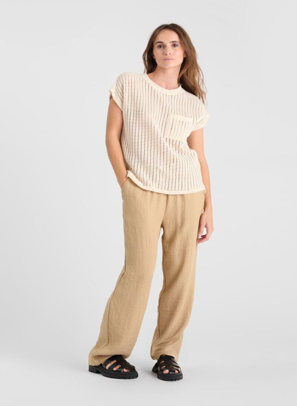 Tee-shirts Tee-Shirt GAFO Beige femme beige Le temps des cerises Tee-shirts Tee-Shirt GAFO Beige femme beige Beige