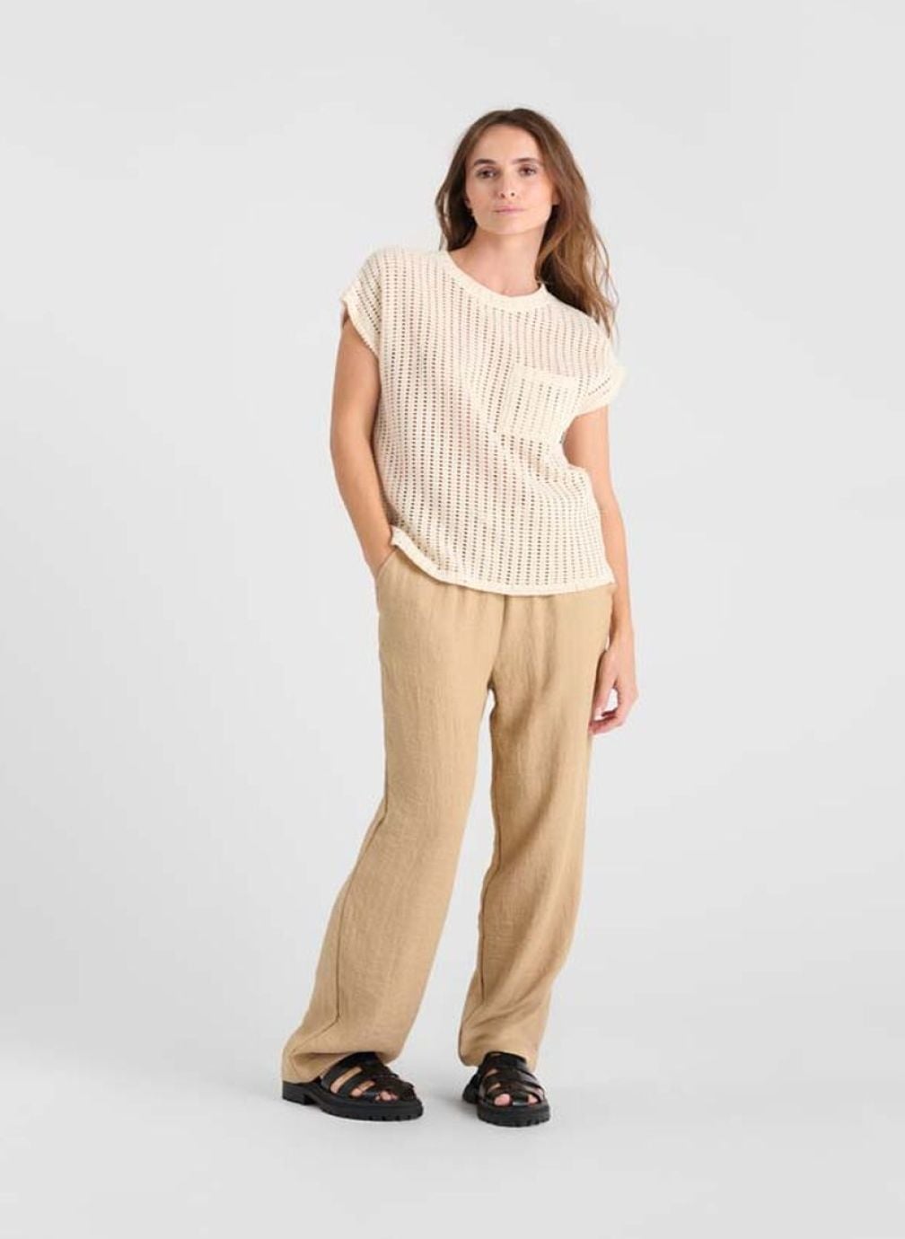 Tee-shirts Tee-Shirt GAFO Beige femme beige Le temps des cerises Tee-shirts Tee-Shirt GAFO Beige femme beige Beige