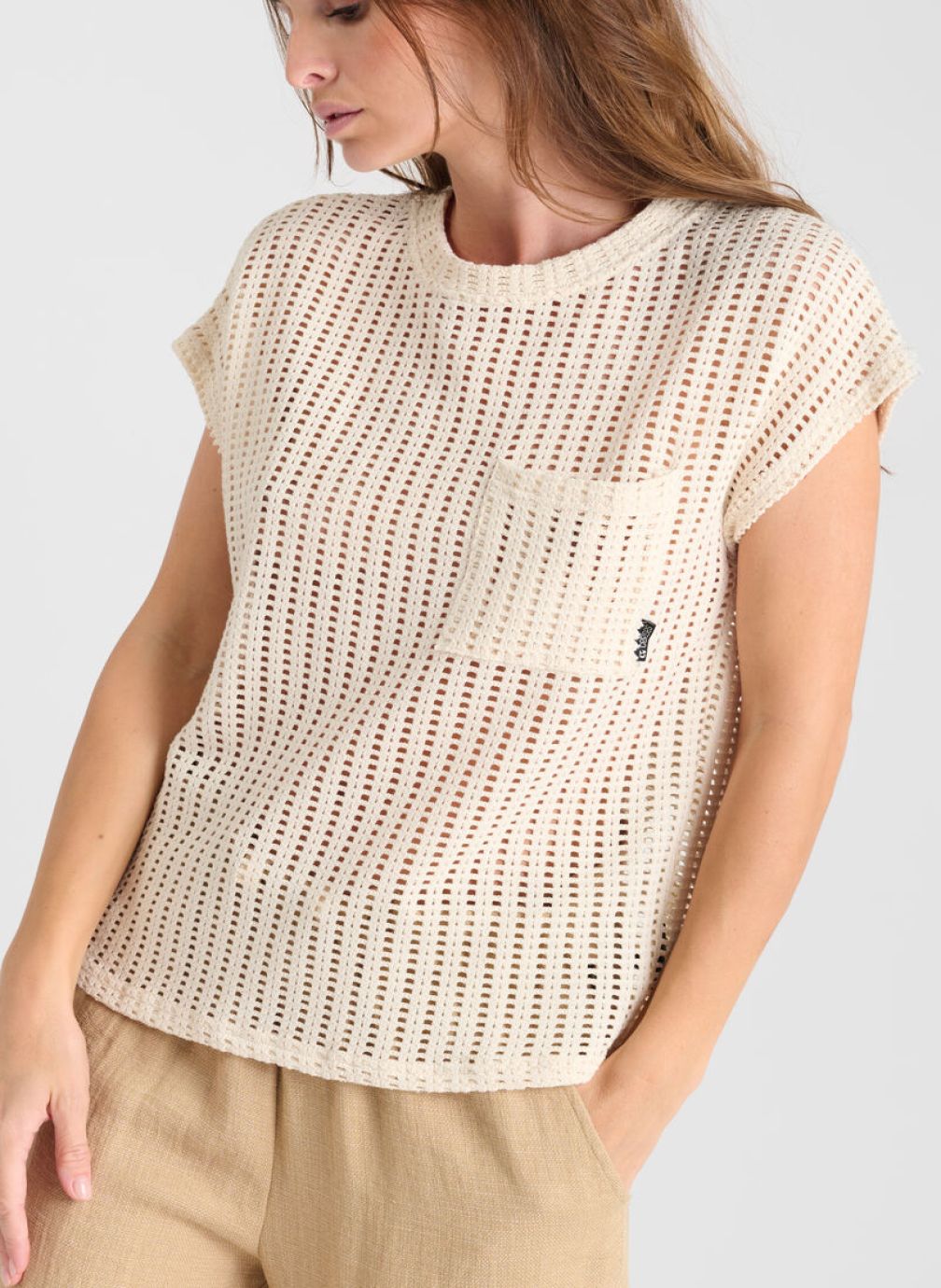 Tee-shirts Tee-Shirt GAFO Beige femme beige Le temps des cerises Tee-shirts Tee-Shirt GAFO Beige femme beige Beige