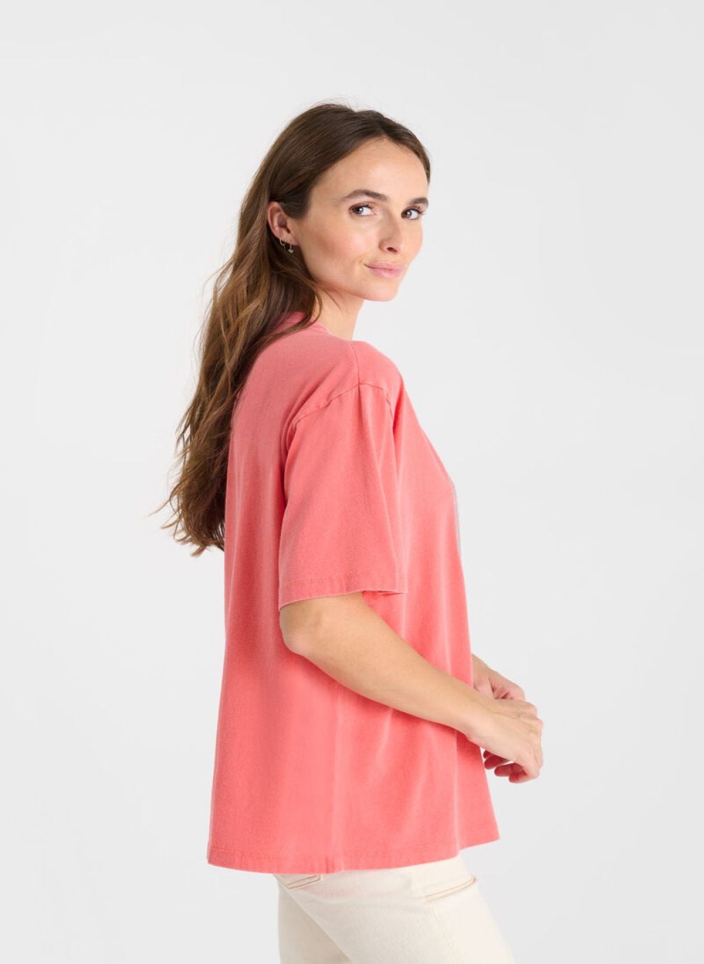 Le Temps Des Cerises Tee shirts Manches Courtes Tee Shirt LYNETTE Pink le-temps-des-cerises-tee-shirts-manches-courtes-tee-shirt-lynette-pink