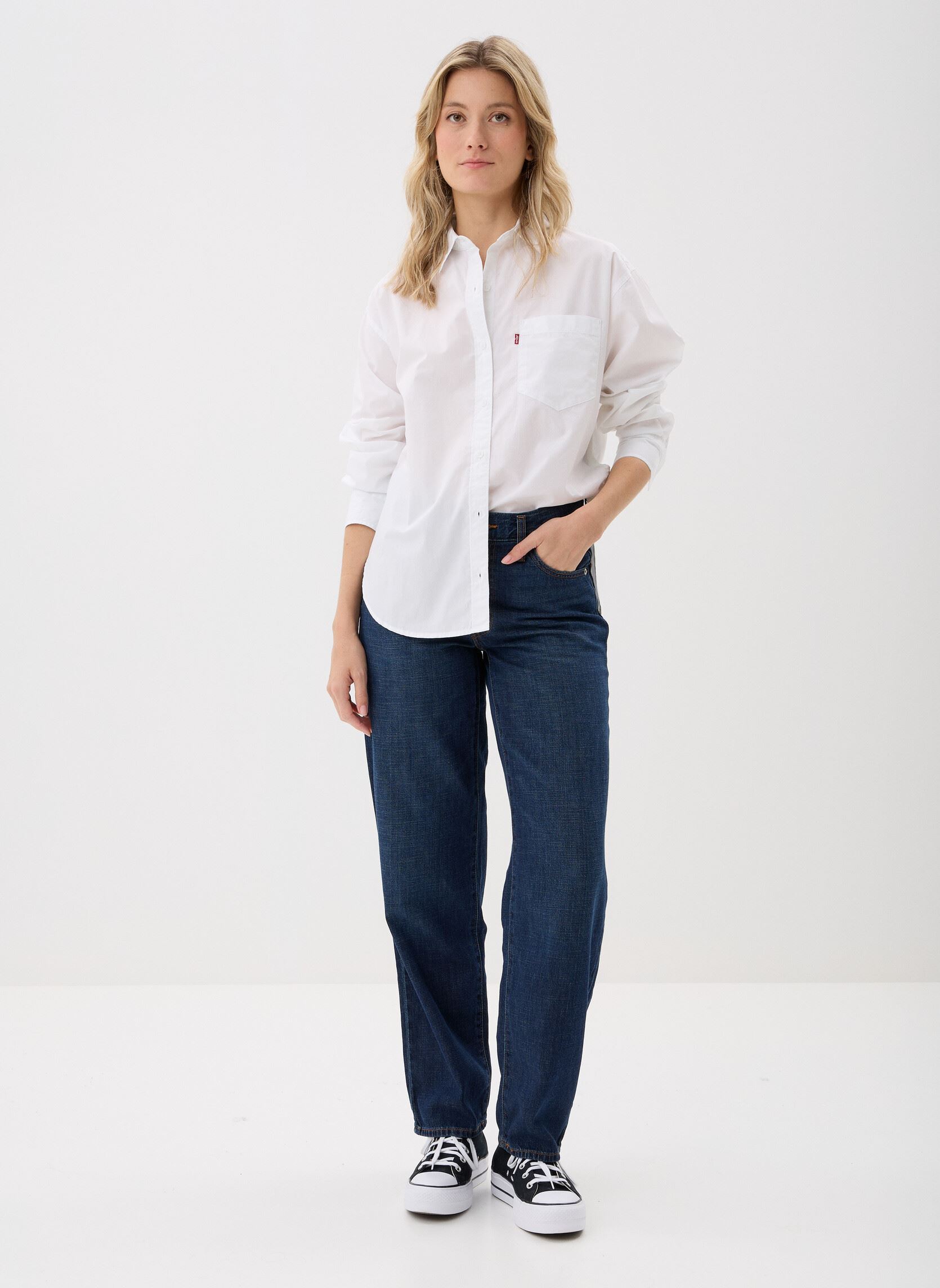 Chemises manches longues HARLIE NEW BF SHIRT WHITES femme blanc Levi's Chemises manches longues HARLIE NEW BF SHIRT WHITES femme blanc BRIGHT WHITE