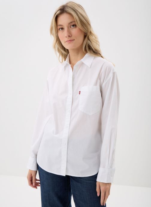 Levi's Lange mouw overhemden HARLIE NEW BF SHIRT WHITES dames wit