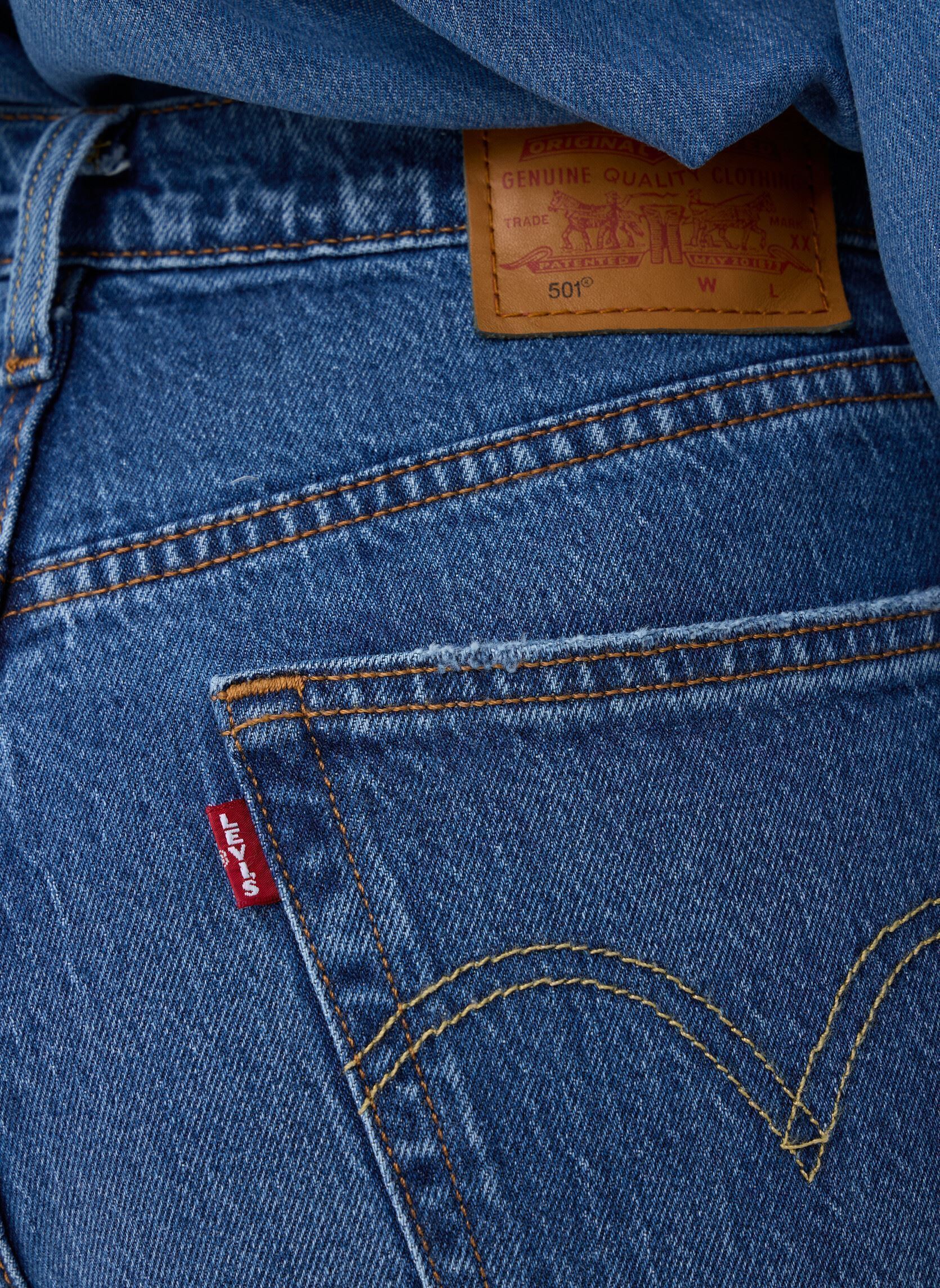 Jeans droit 501® CROP MED INDIGO - WORN IN femme bleu Levi's Jeans droit 501® CROP MED INDIGO - WORN IN femme bleu ERIN CAN'T WAIT STRE