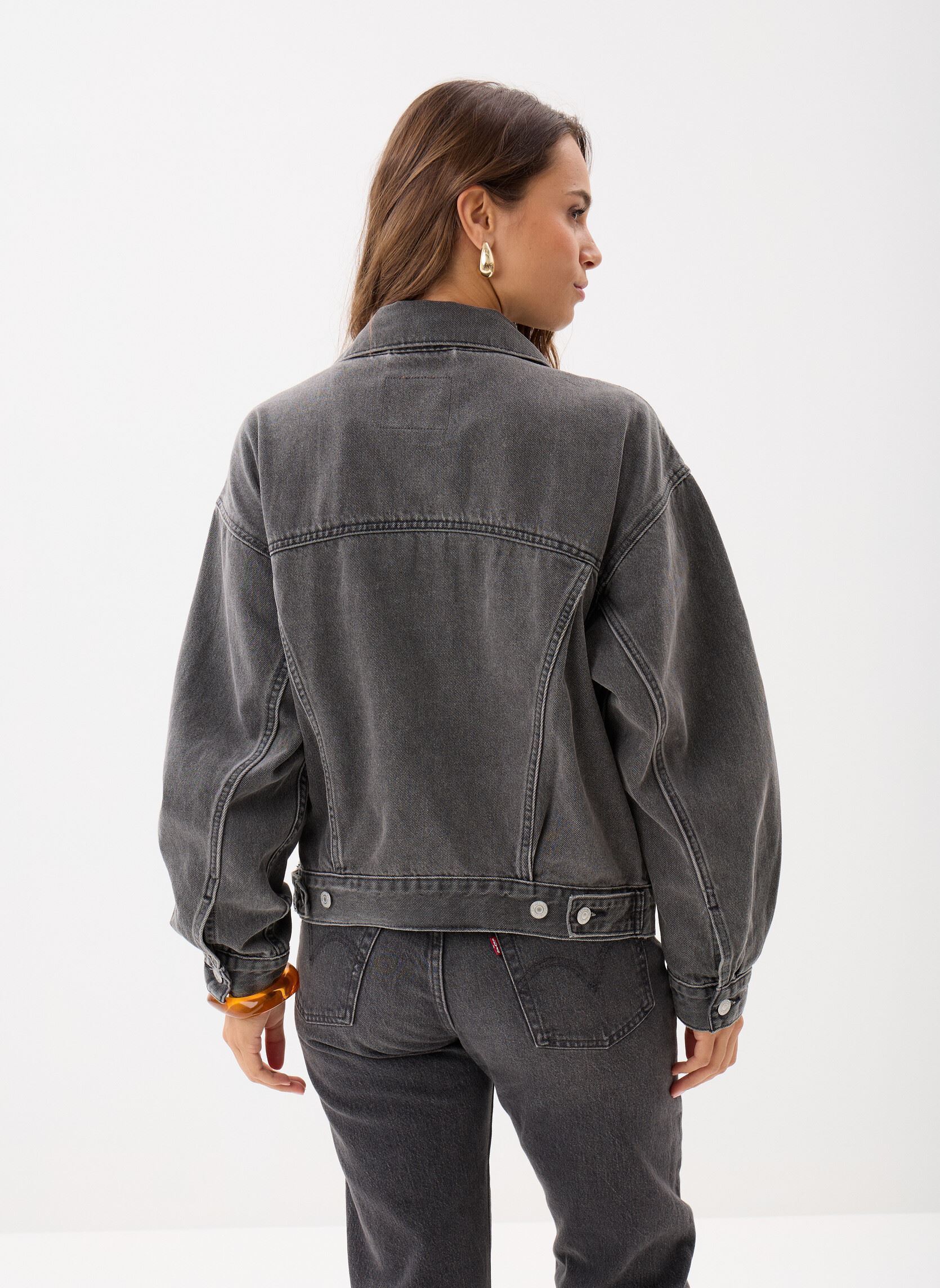 Chaquetas vaqueras 90S TRUCKER MED INDIGO - WORN IN mujer negro Levi's Chaquetas vaqueras 90S TRUCKER MED INDIGO - WORN IN mujer negro BE KIND REWIND
