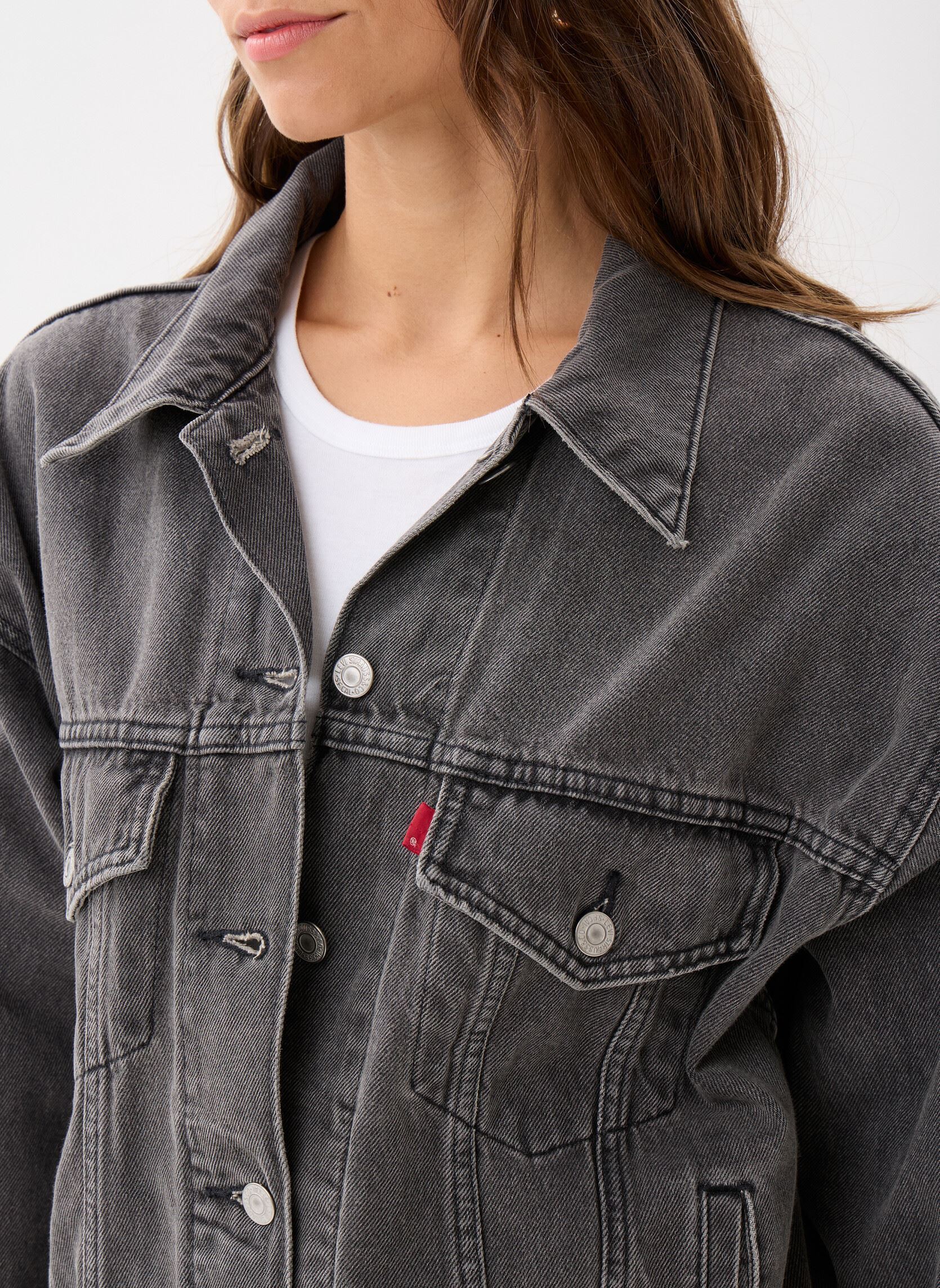 Chaquetas vaqueras 90S TRUCKER MED INDIGO - WORN IN mujer negro Levi's Chaquetas vaqueras 90S TRUCKER MED INDIGO - WORN IN mujer negro BE KIND REWIND