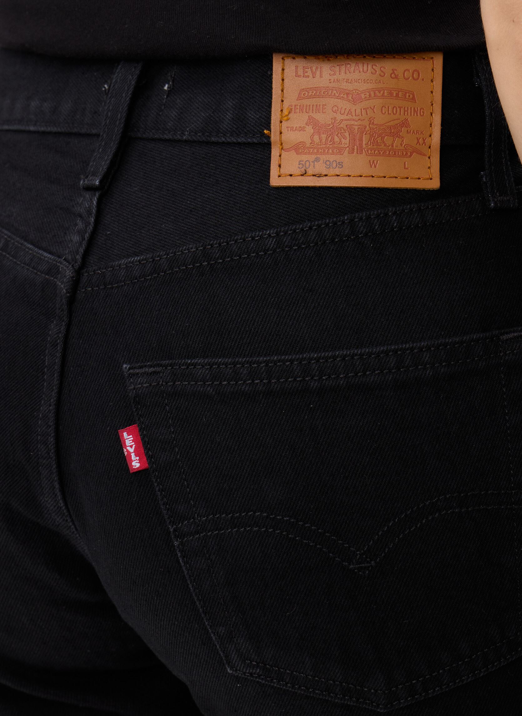 Jeans droit 501® 90S BLACKS femme noir Levi's Jeans droit 501® 90S BLACKS femme noir RINSED BLACKTOP