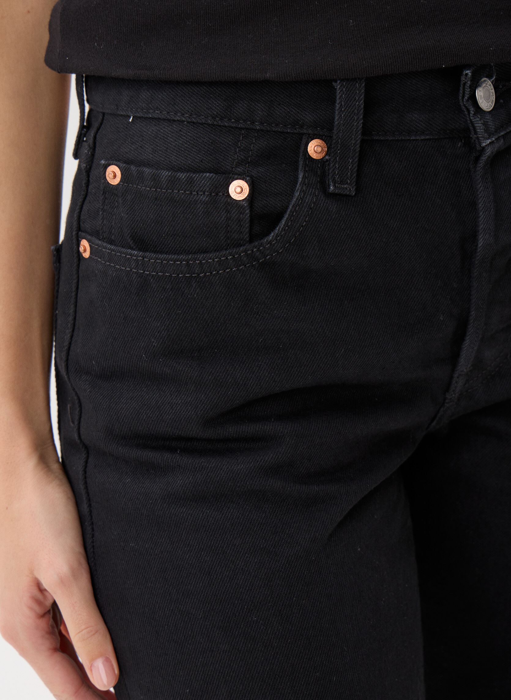 Jeans droit 501® 90S BLACKS femme noir Levi's Jeans droit 501® 90S BLACKS femme noir RINSED BLACKTOP