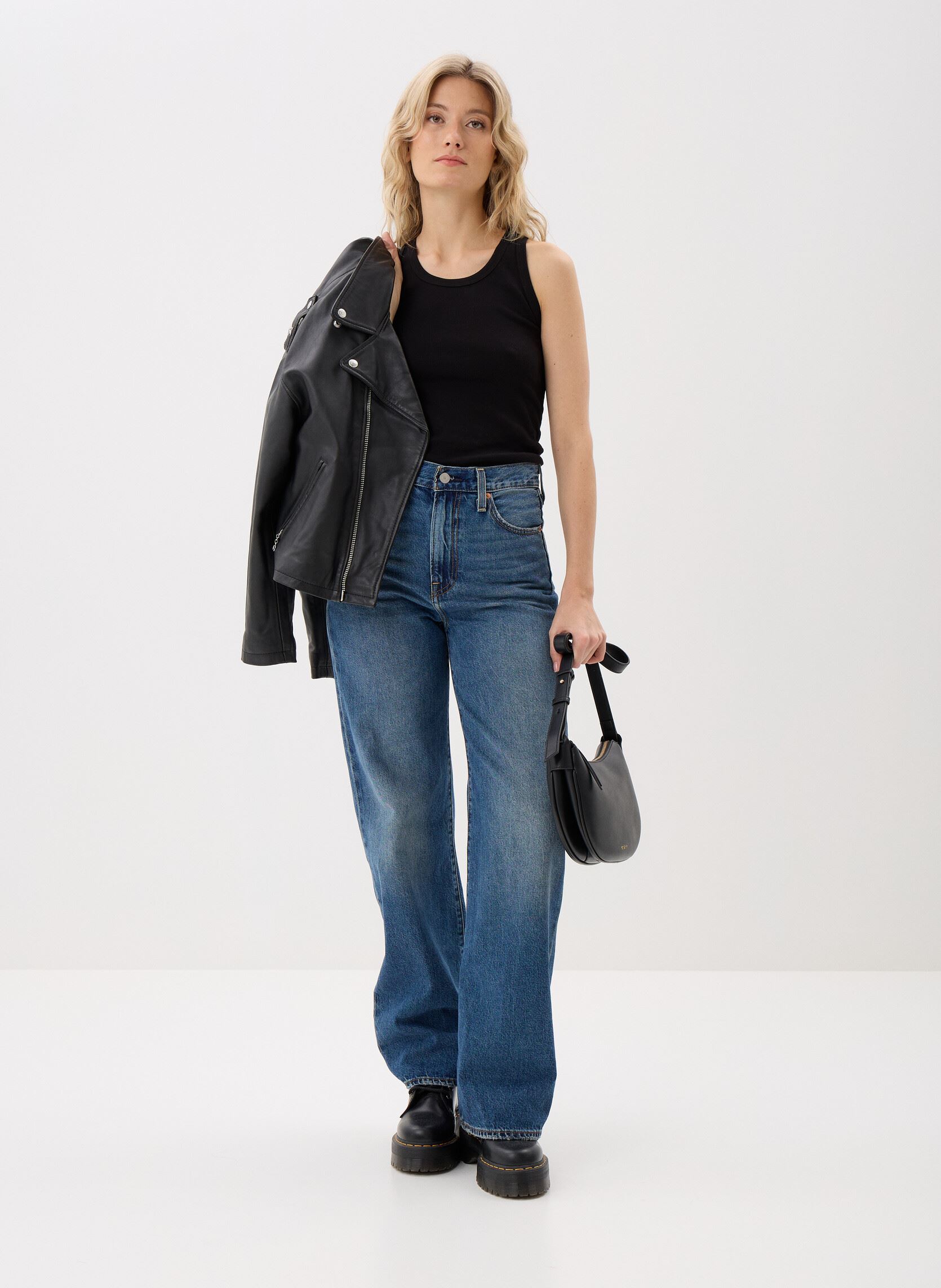 Jeans large RIBCAGE WIDE LEG H223 DARK INDIGO - WORN femme bleu Levi's Jeans large RIBCAGE WIDE LEG H223 DARK INDIGO - WORN femme bleu POLAR PERIMITER