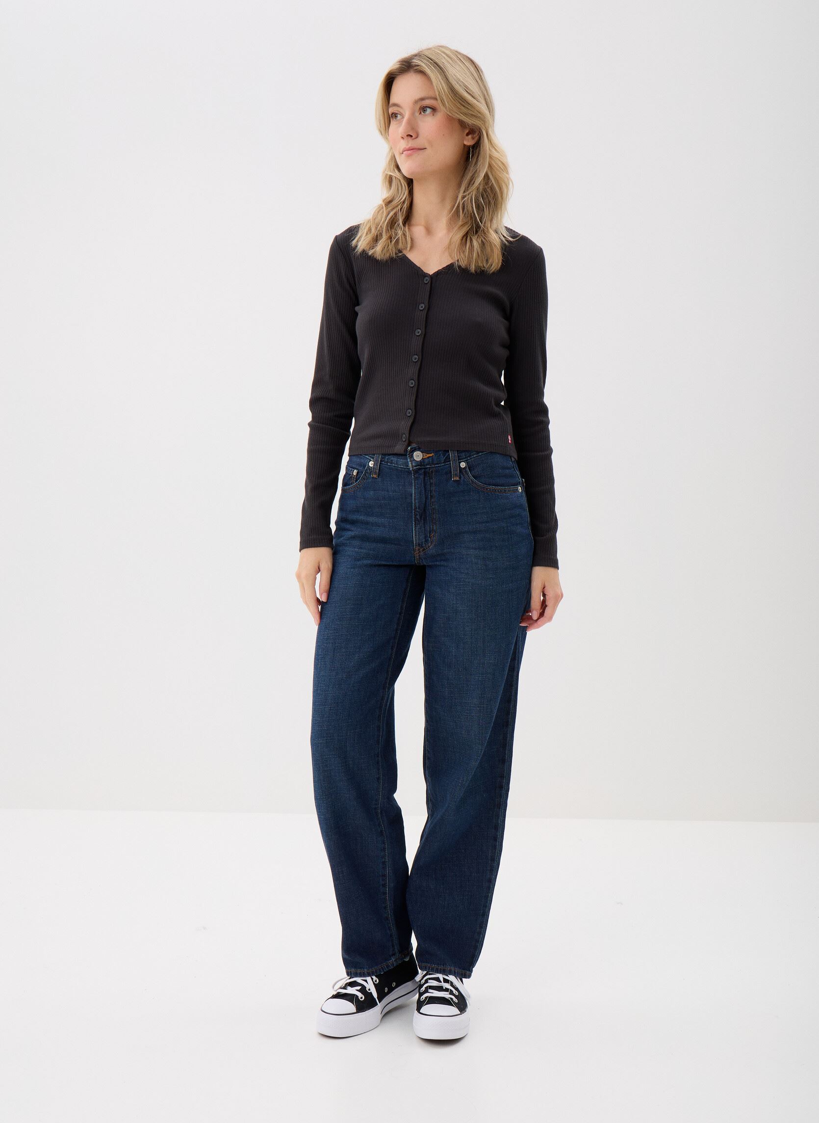 Tee-shirts manches longues MUSE LS TEE BLACKS femme noir Levi's Tee-shirts manches longues MUSE LS TEE BLACKS femme noir Caviar