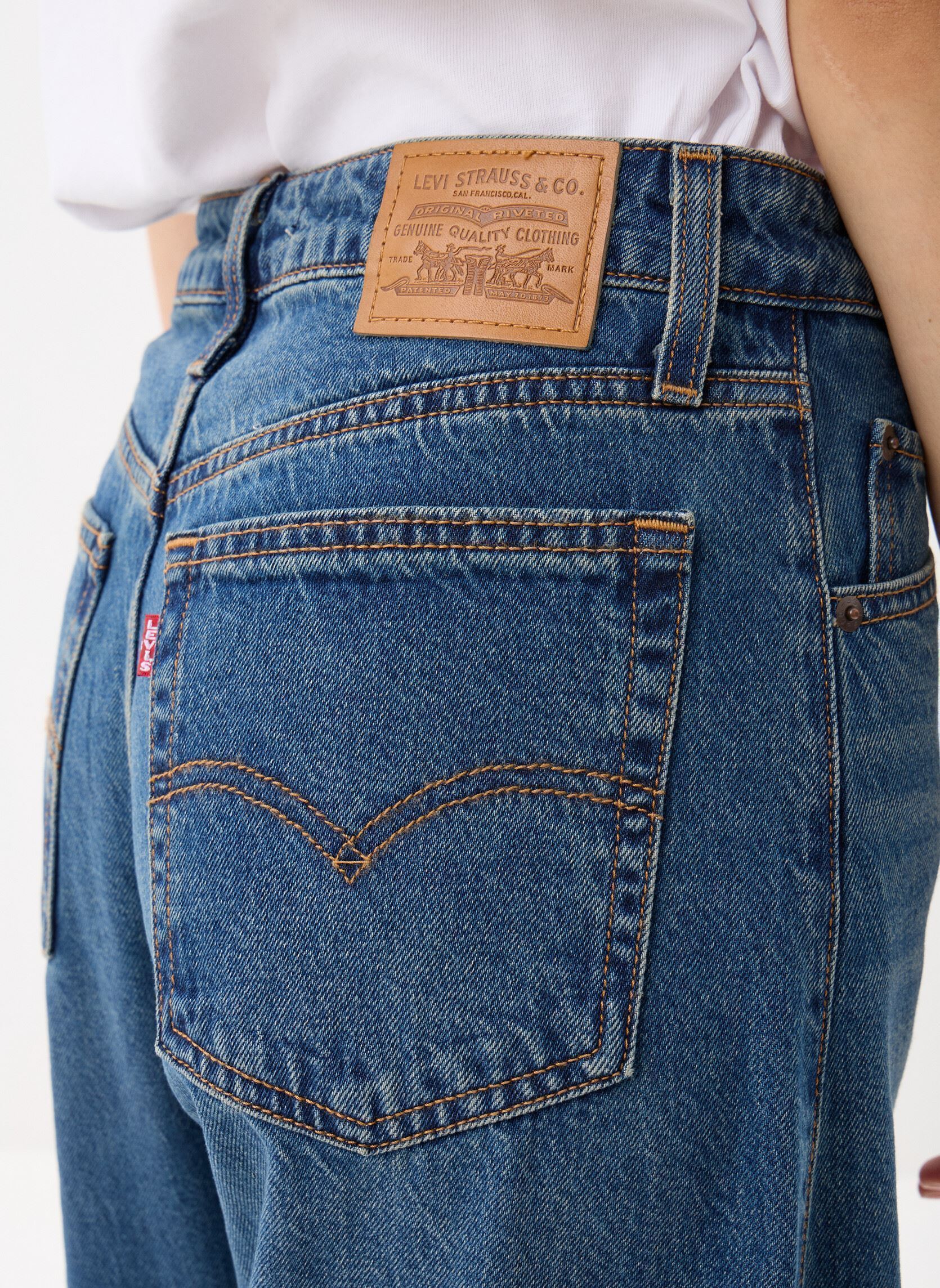 Jeans larghi BAGGY DAD BARREL DARK INDIGO - WORN IN donna blu Levi's Jeans larghi BAGGY DAD BARREL DARK INDIGO - WORN IN donna blu MOST WANTED