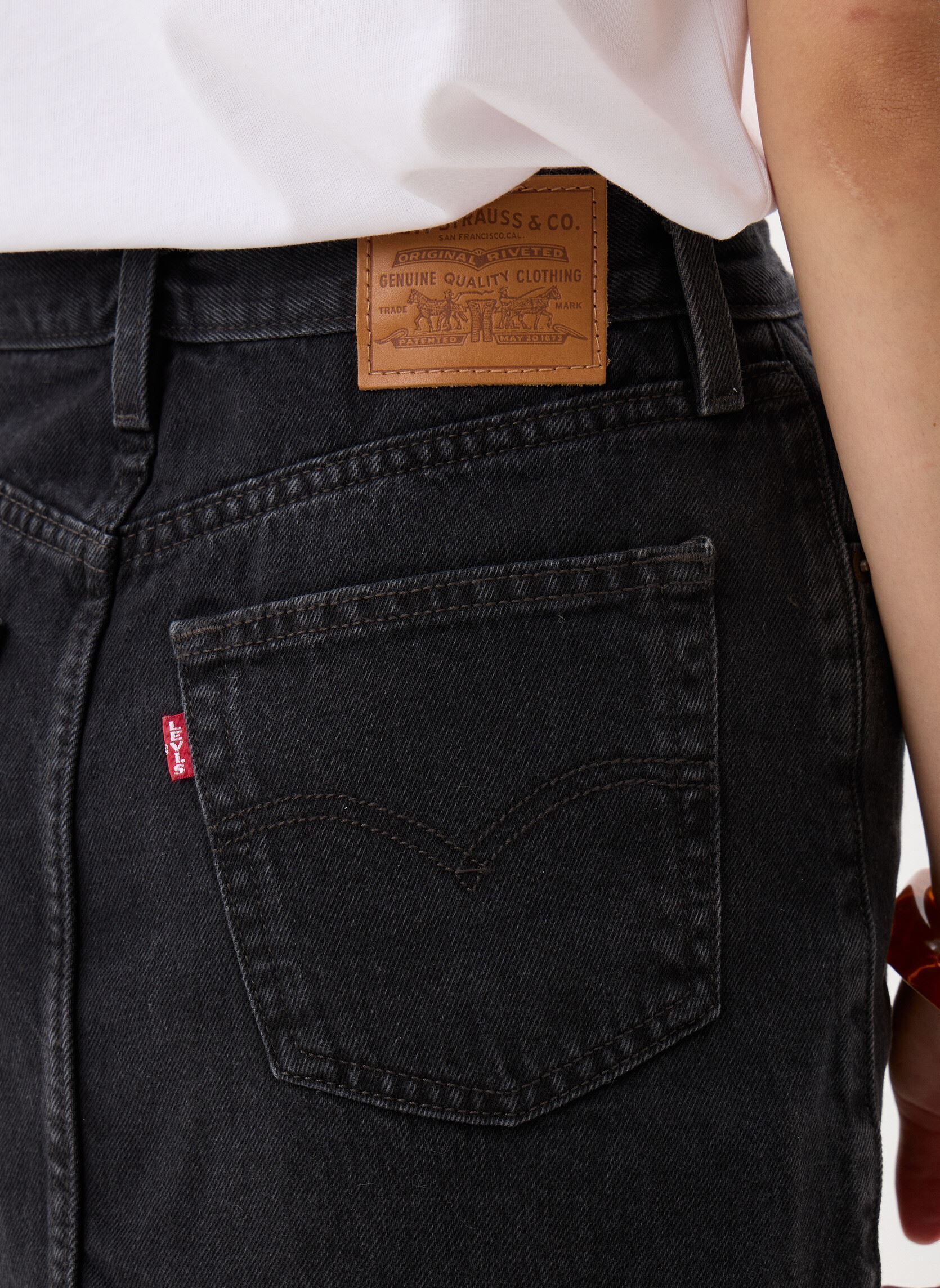 Jupes courtes RETRO BUTTON FRONT SKIRT BLACKS femme noir Levi's Jupes courtes RETRO BUTTON FRONT SKIRT BLACKS femme noir OPEN MIND