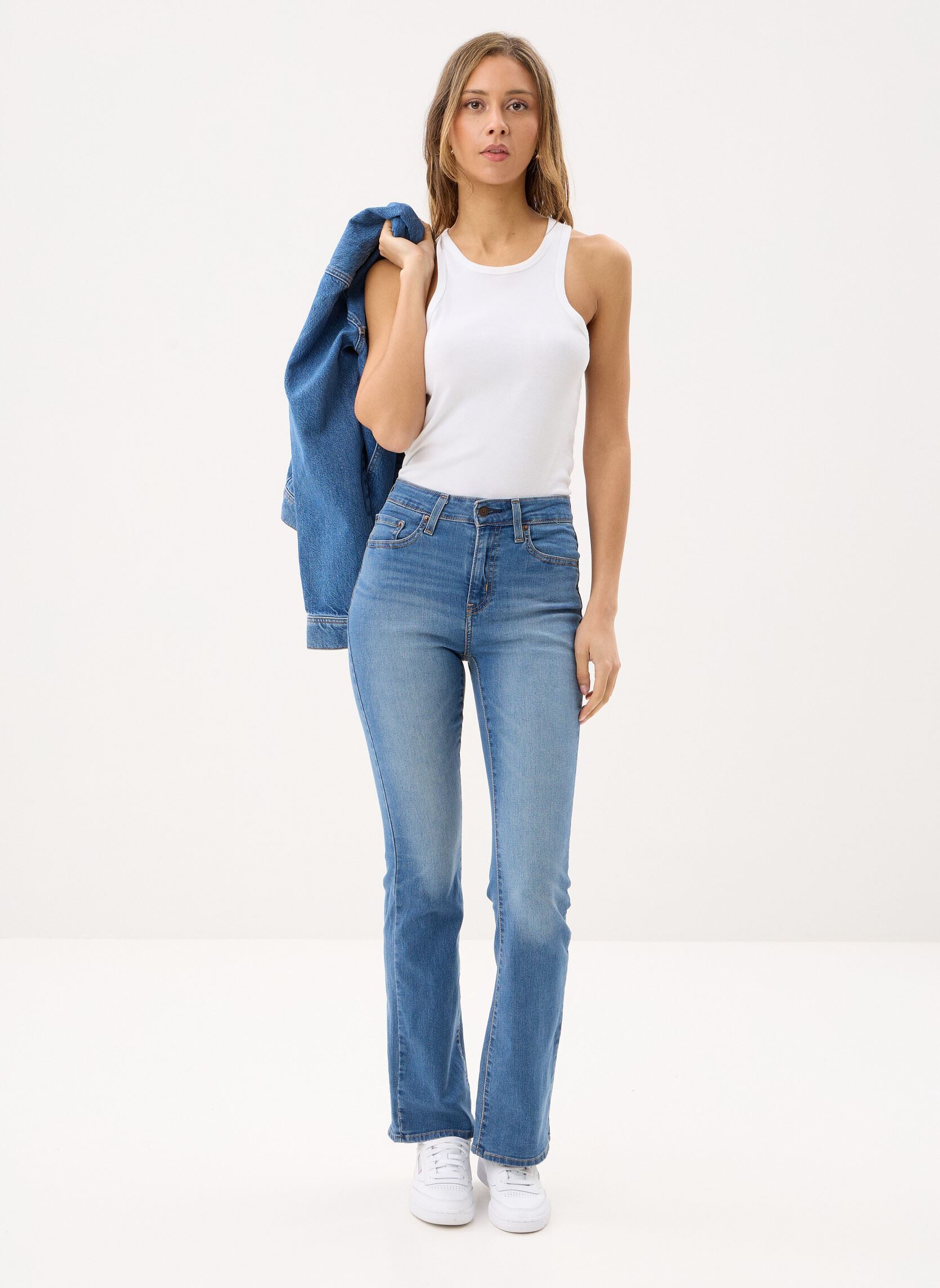 Jeans flare 725 HIGH RISE BOOTCUT MED INDIGO - WORN femme bleu Levi's Jeans flare 725 HIGH RISE BOOTCUT MED INDIGO - WORN femme bleu HINT OF TINT