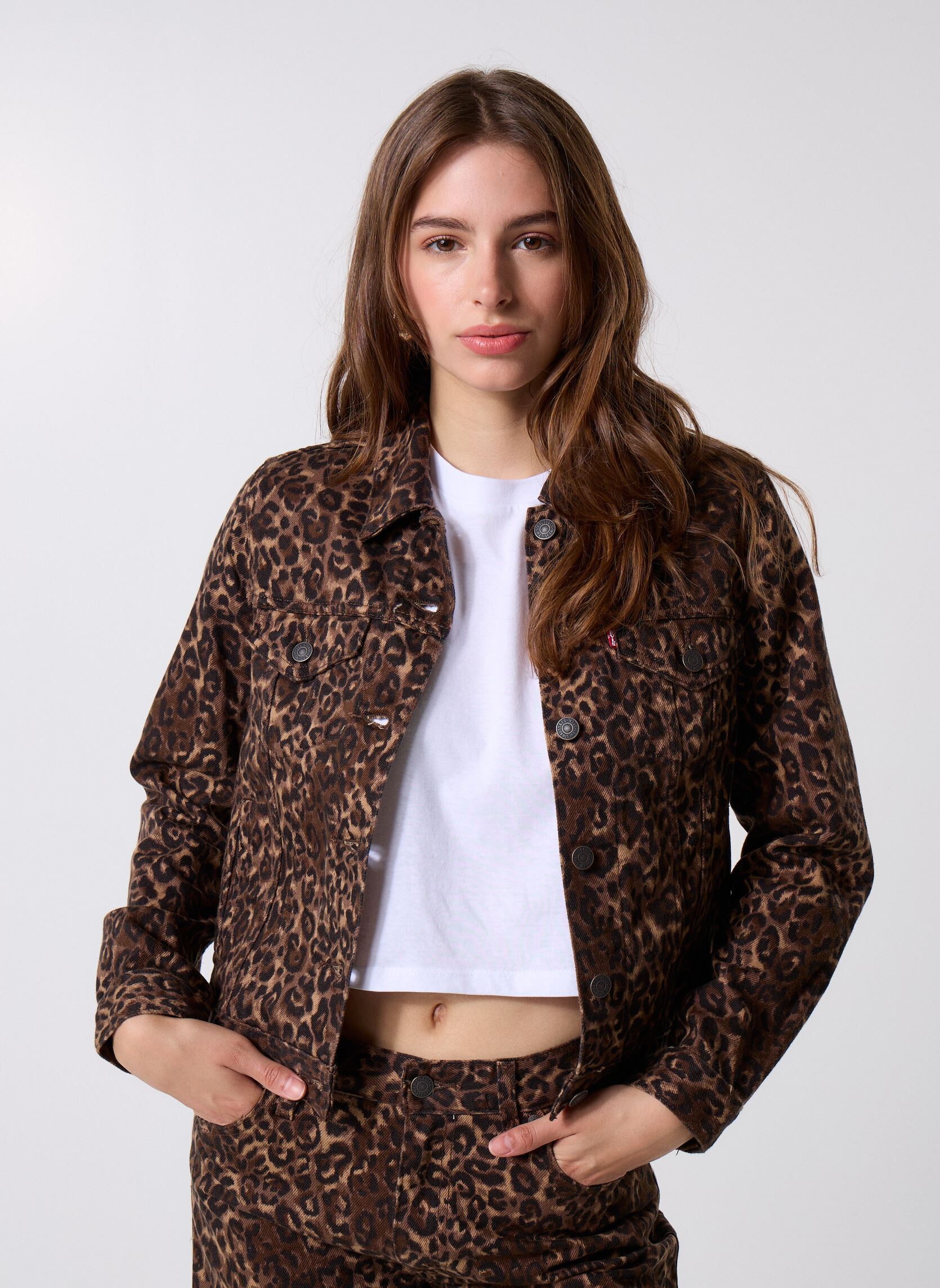 Vêtements Levi' ORIGINAL TRUCKER BROWNS pour