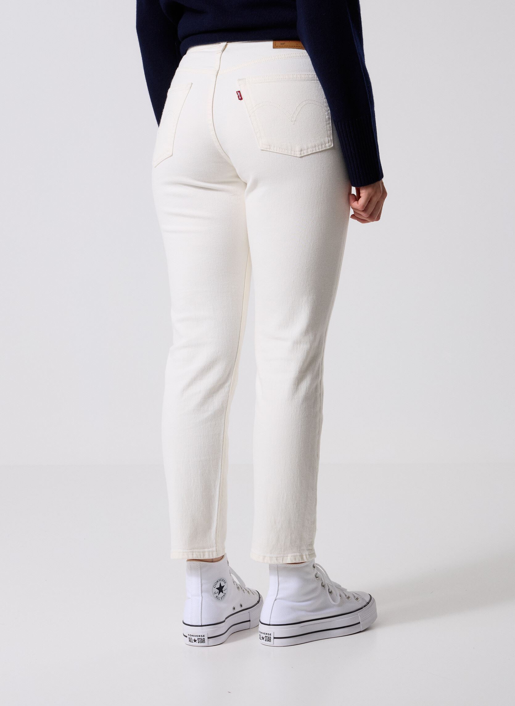 Rechte jeans / Straight Leg Jeans 501® CROP WHITES dames wit Levi's Rechte jeans / Straight Leg Jeans 501® CROP WHITES dames wit SURPRISE GUEST