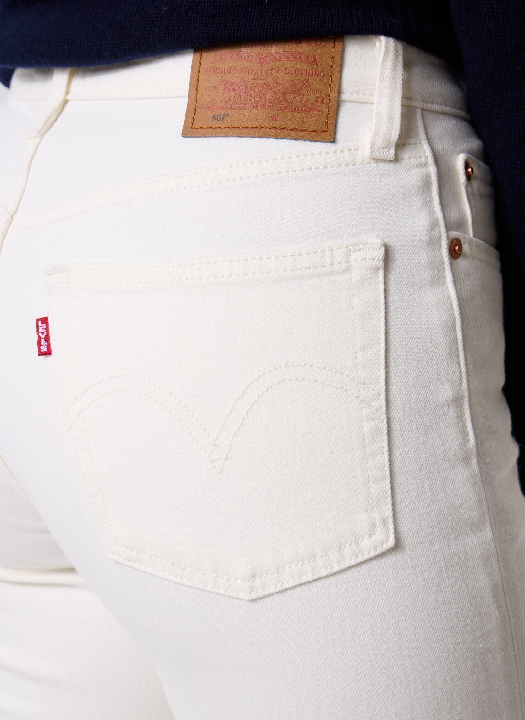 Rechte jeans / Straight Leg Jeans 501® CROP WHITES dames wit Levi's Rechte jeans / Straight Leg Jeans 501® CROP WHITES dames wit SURPRISE GUEST