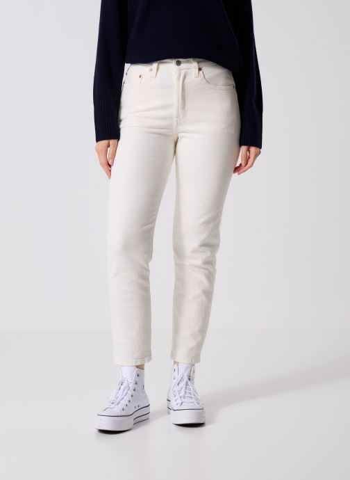 Levi's Jeans droit 501® CROP WHITES femme blanc