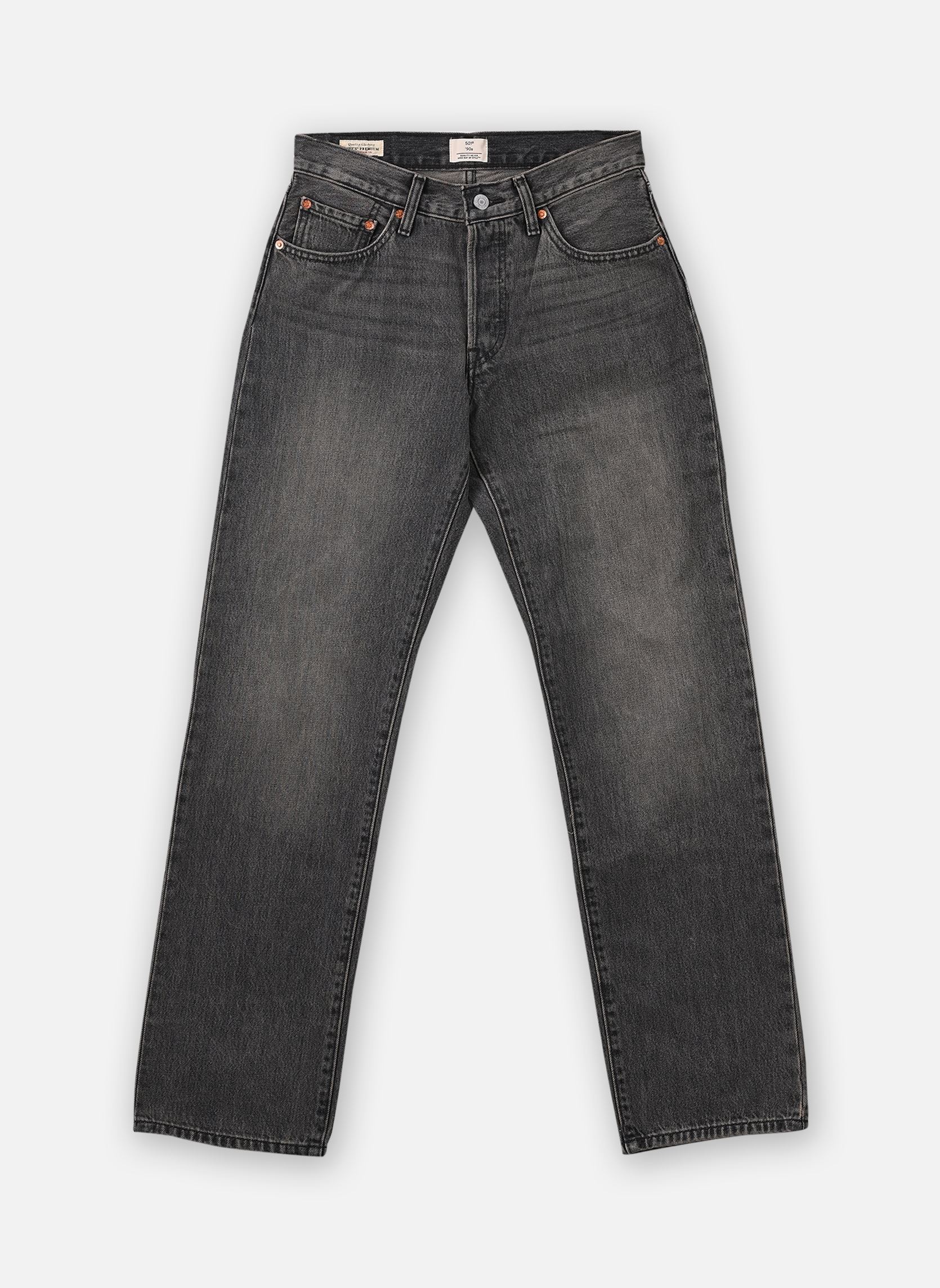 Rechte jeans / Straight Leg Jeans 501® 90S MED INDIGO - WORN IN dames grijs Levi's Rechte jeans / Straight Leg Jeans 501® 90S MED INDIGO - WORN IN dames grijs DON'T DOUBT