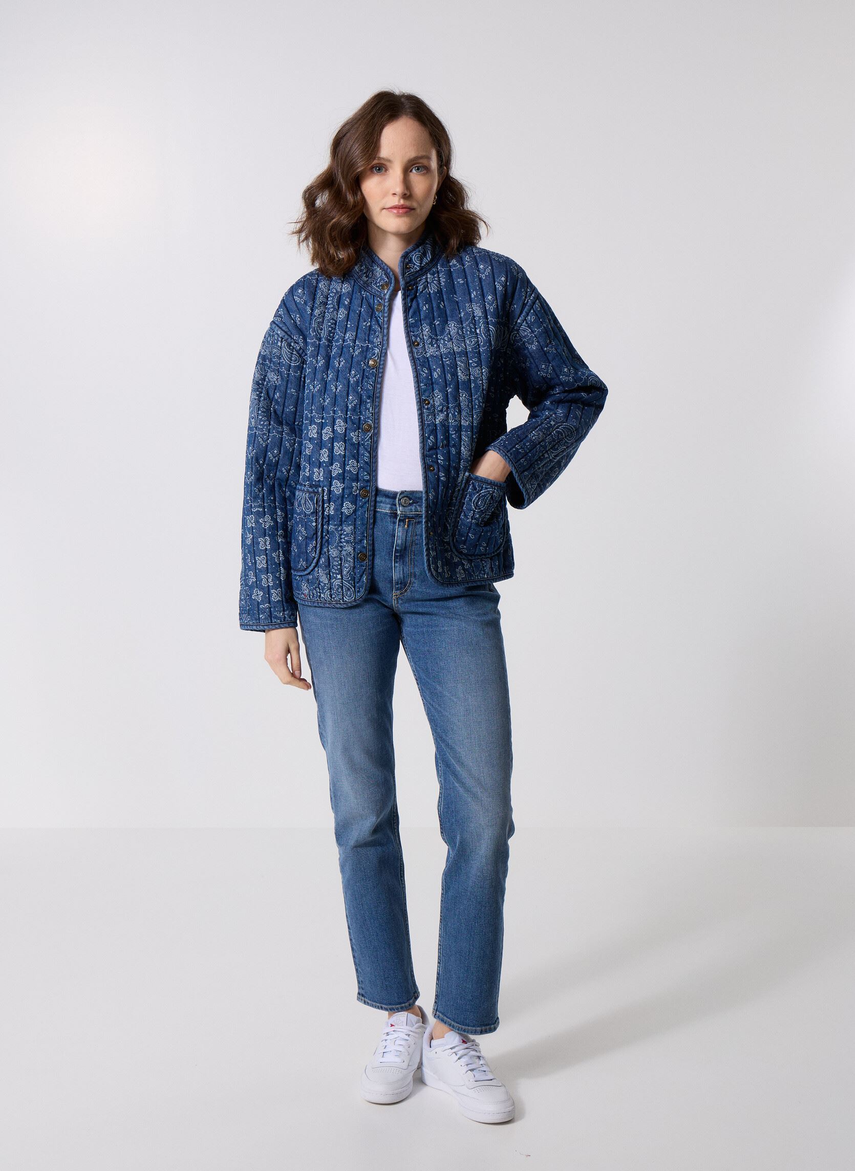 Giacche LOTTIE LINER JACKET BLUES donna blu Levi's Giacche LOTTIE LINER JACKET BLUES donna blu EMME PATCHWORK BANDA