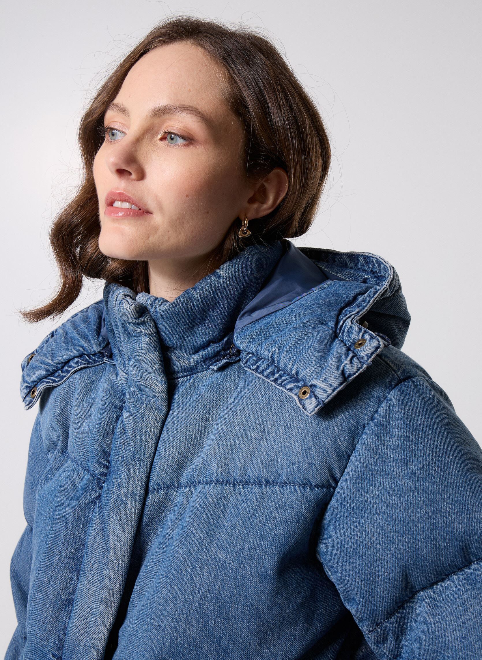 Doudounes WESTERN BUBBLE SHORTIE DARK INDIGO - WOR femme bleu Levi's Doudounes WESTERN BUBBLE SHORTIE DARK INDIGO - WOR femme bleu CITY WORN OW