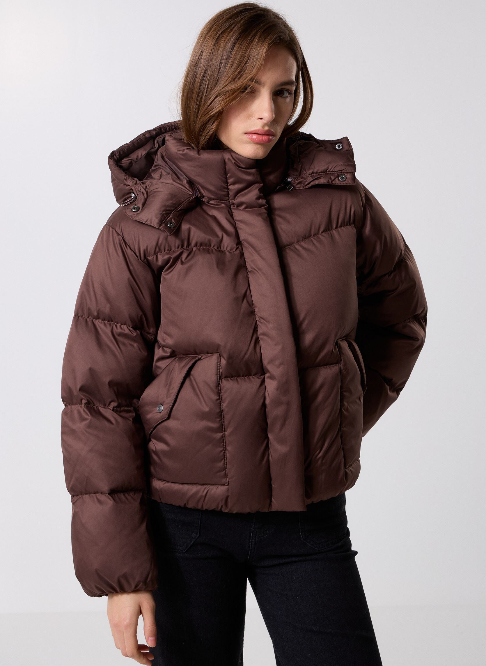 Vêtements Levi' ® WESTERN BUBBLE SHORTIE BROWNS pour Femme