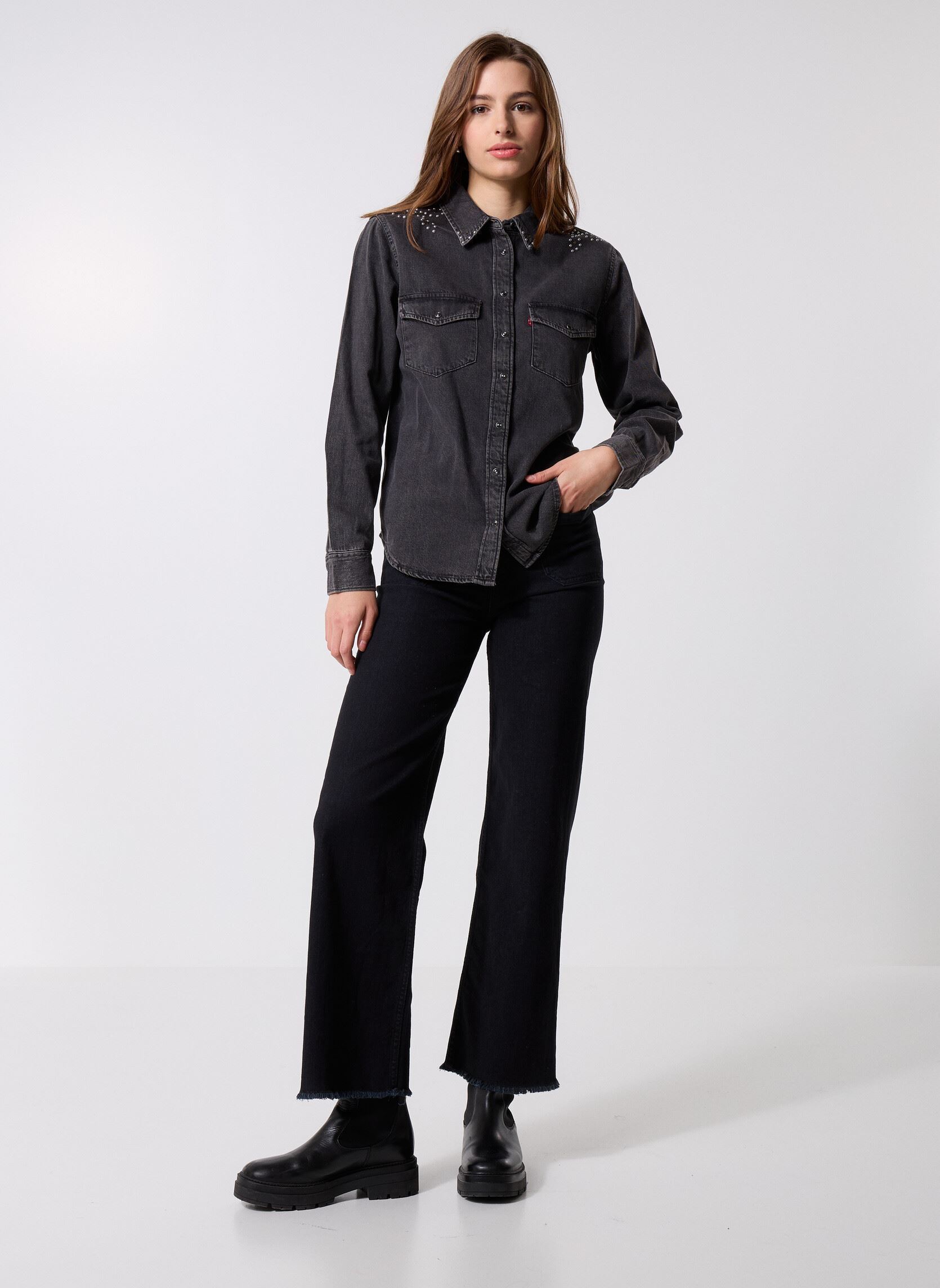 Chemises manches longues ICONIC WESTERN BLACKS femme noir Levi's Chemises manches longues ICONIC WESTERN BLACKS femme noir BEJEWLED WESTERN