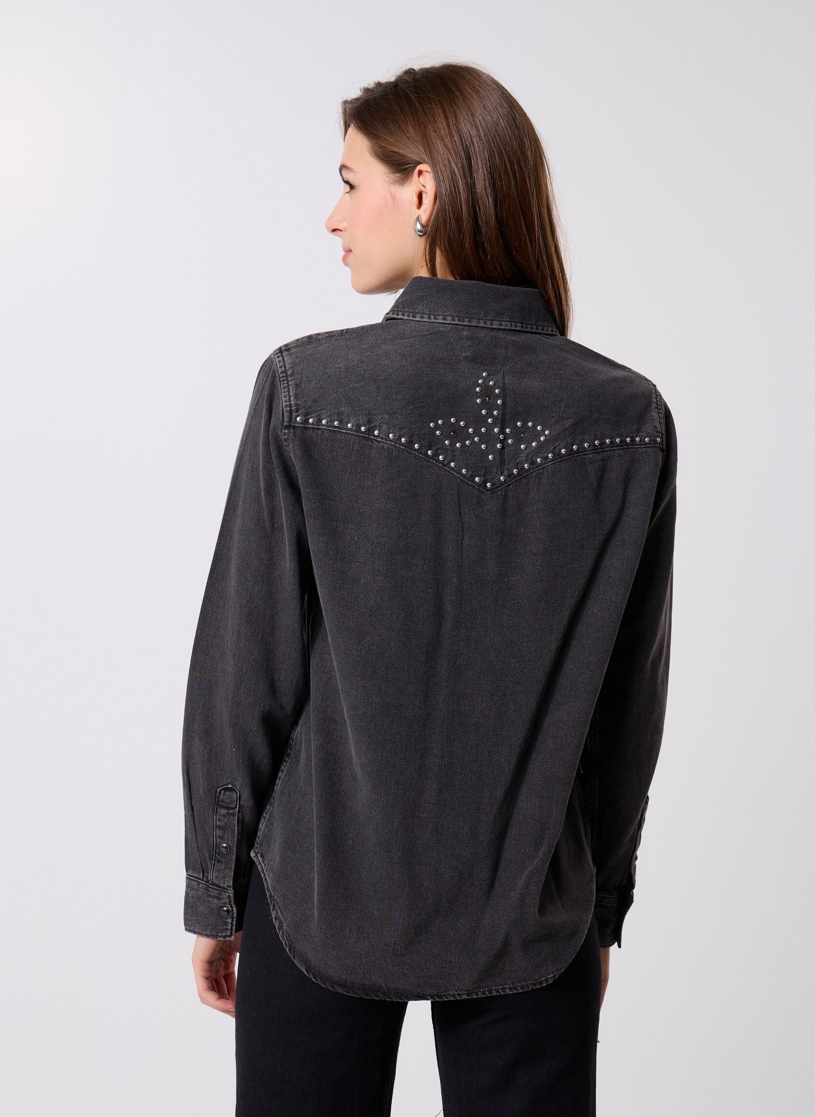 CHEMISE WESTERN EXTENSIBLE À MANCHES COURTES POUR FEMME ROPER - BLEU TURQUOISE - Très petit CHEMISE WESTERN EXTENSIBLE À MANCHES COURTES POUR FEMME ROPER - BLEU TURQUOISE - Très petit