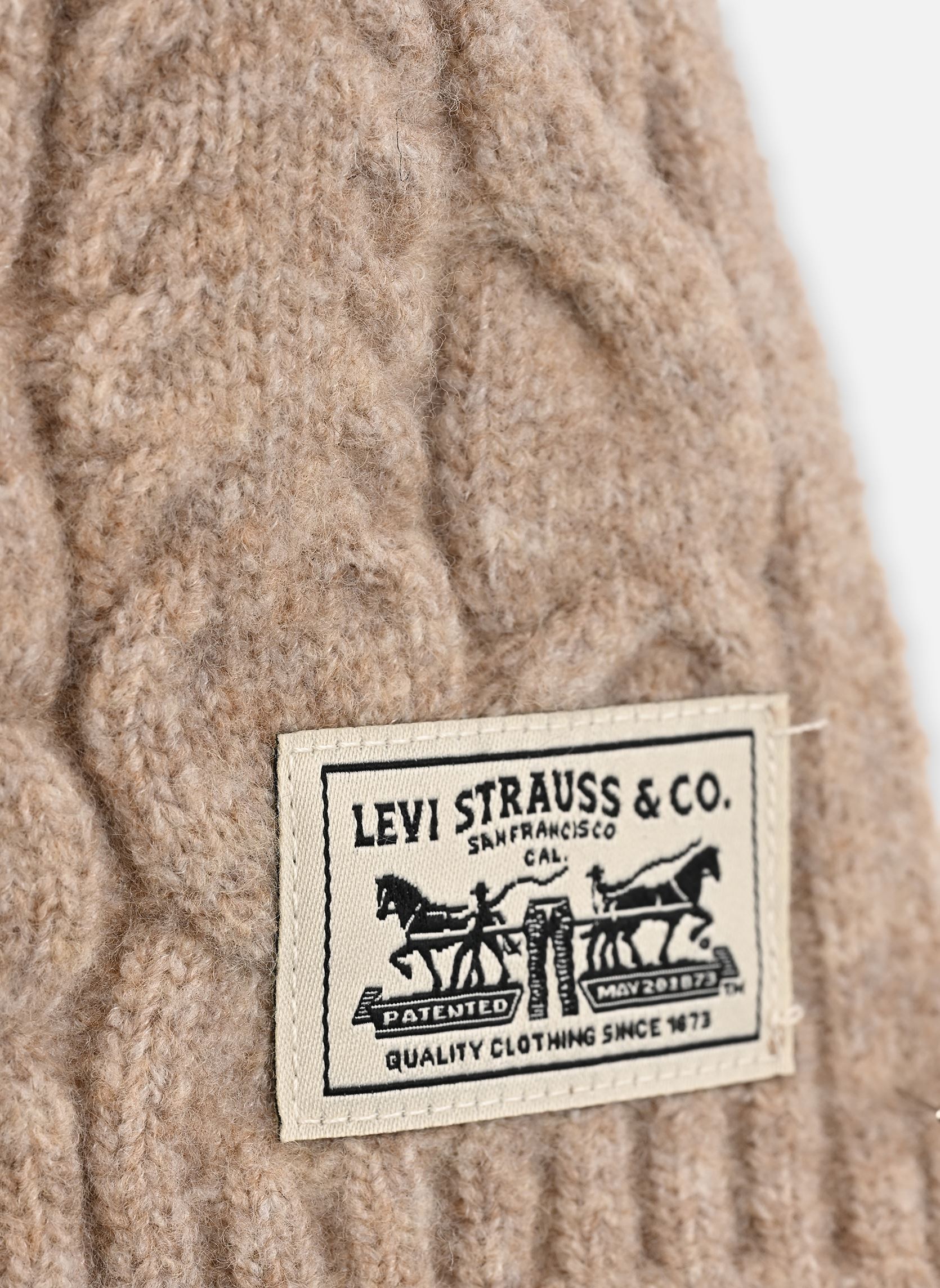 Sciarpe WOMEN'S BACKPATCH SCARF - HOLIDAY donna beige Levi's Sciarpe WOMEN'S BACKPATCH SCARF - HOLIDAY donna beige OATMEAL HEATHER