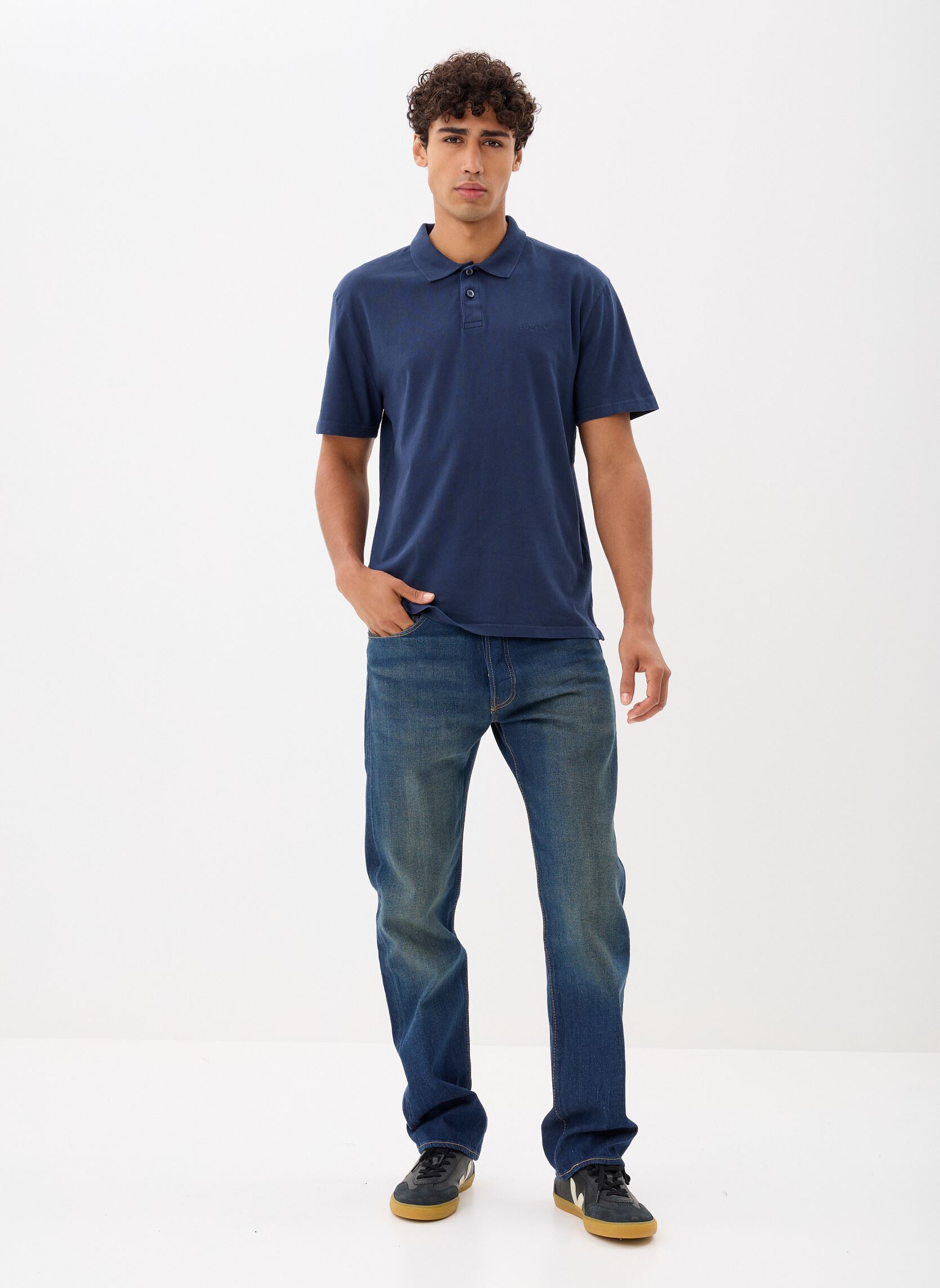 Rechte jeans / Straight Leg Jeans 501® LEVIS®ORIGINAL FIT DARK INDIGO - WO heren blauw Levi's Rechte jeans / Straight Leg Jeans 501® LEVIS®ORIGINAL FIT DARK INDIGO - WO heren blauw IT'S TIME TO GO STRE