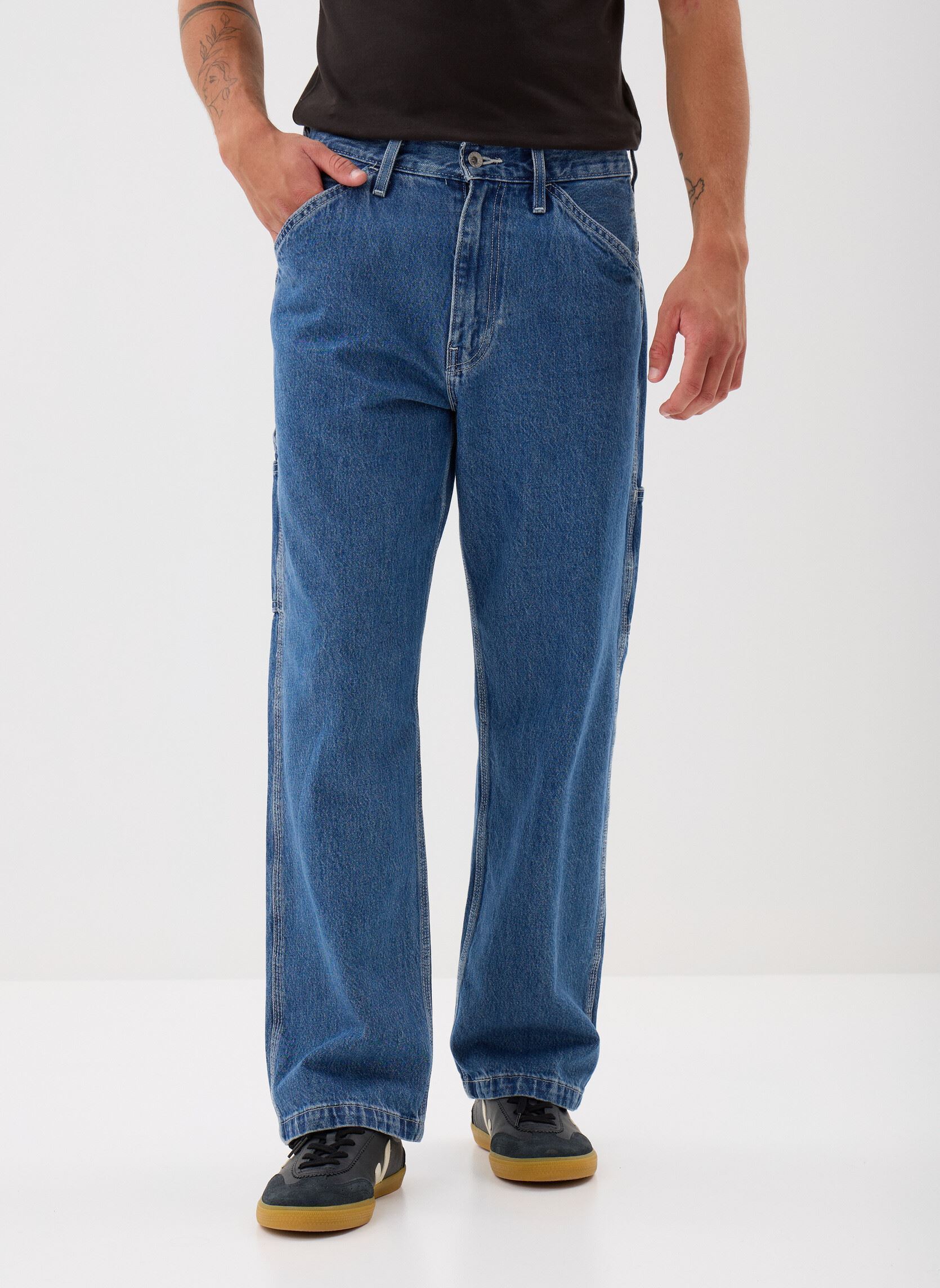 Vêtements Levi' 568 LOOSE STRT CARPENTER MED FLAT FINISH pour Accessoires