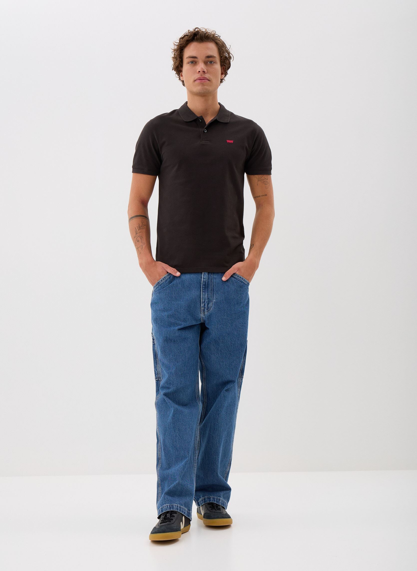 Kurzarm-Poloshirts SLIM HOUSEMARK POLO BLACKS herren schwarz Levi's Kurzarm-Poloshirts SLIM HOUSEMARK POLO BLACKS herren schwarz Mineral Black