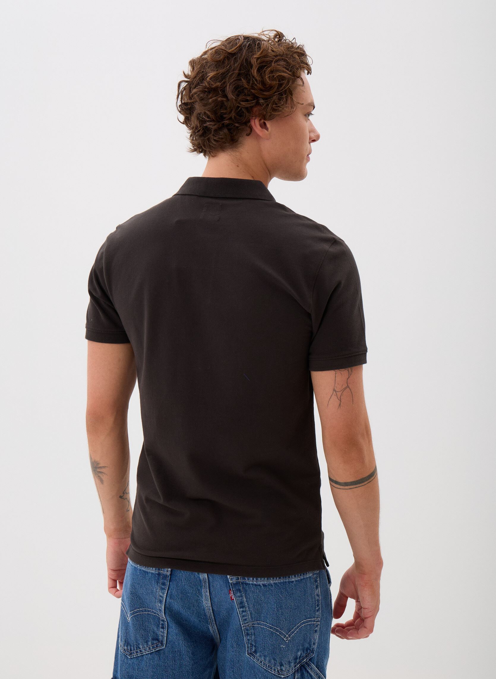 Kurzarm-Poloshirts SLIM HOUSEMARK POLO BLACKS herren schwarz Levi's Kurzarm-Poloshirts SLIM HOUSEMARK POLO BLACKS herren schwarz Mineral Black