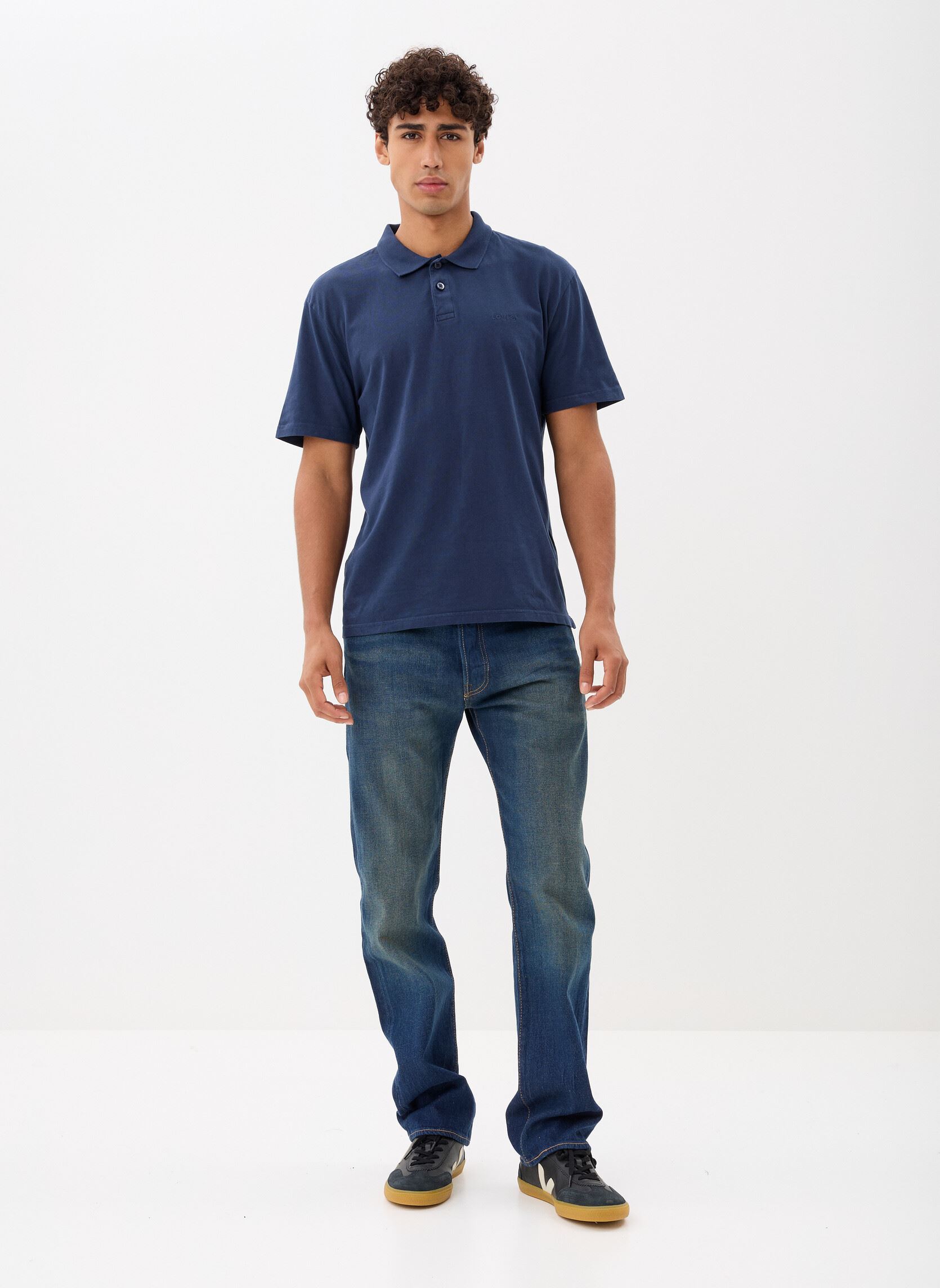 Polo a maniche corte AUTHENTIC POLO BLUES uomo blu Levi's Polo a maniche corte AUTHENTIC POLO BLUES uomo blu DRESS BLUE