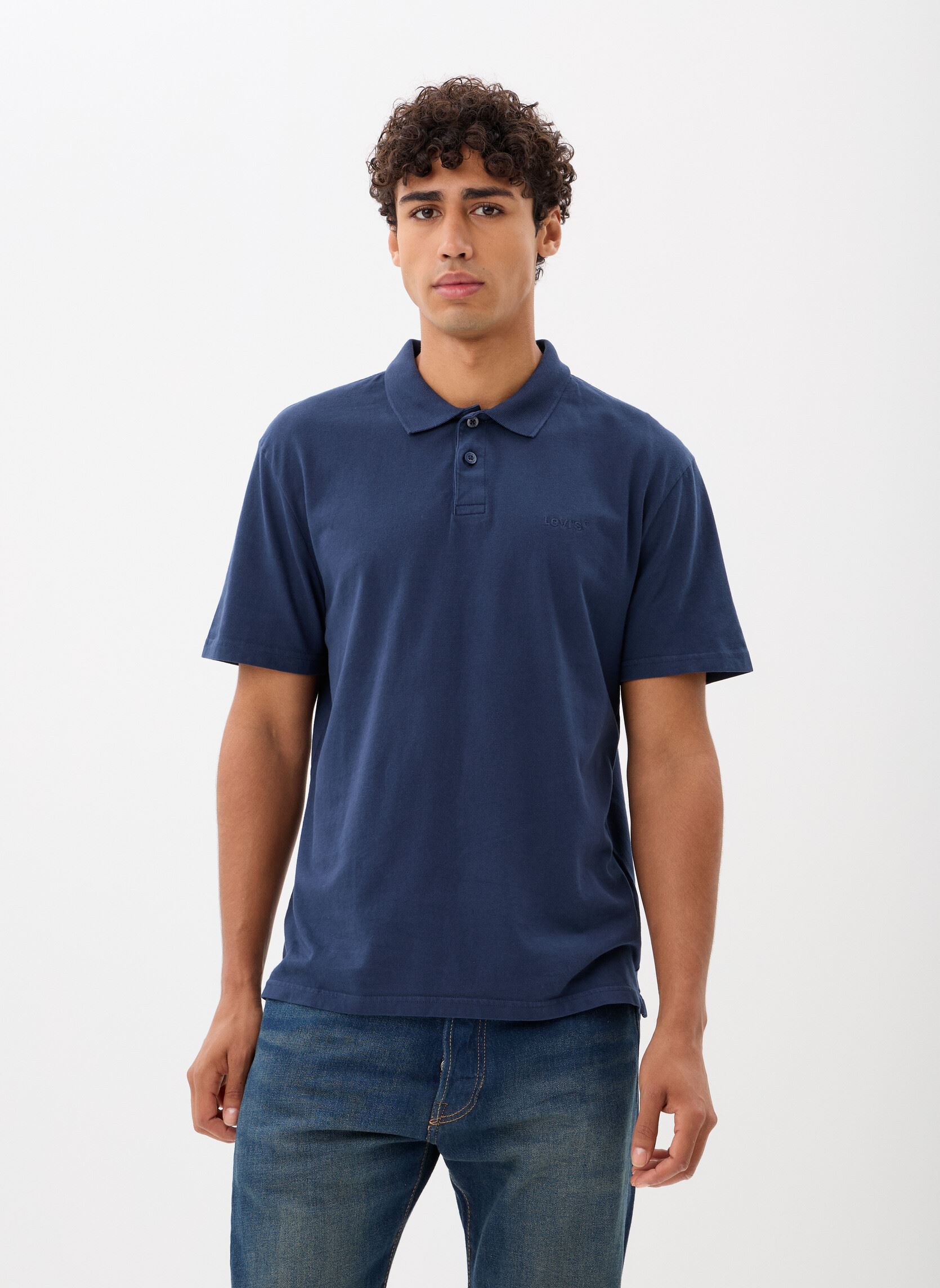 Polo a maniche corte AUTHENTIC POLO BLUES uomo blu Levi's Polo a maniche corte AUTHENTIC POLO BLUES uomo blu DRESS BLUE