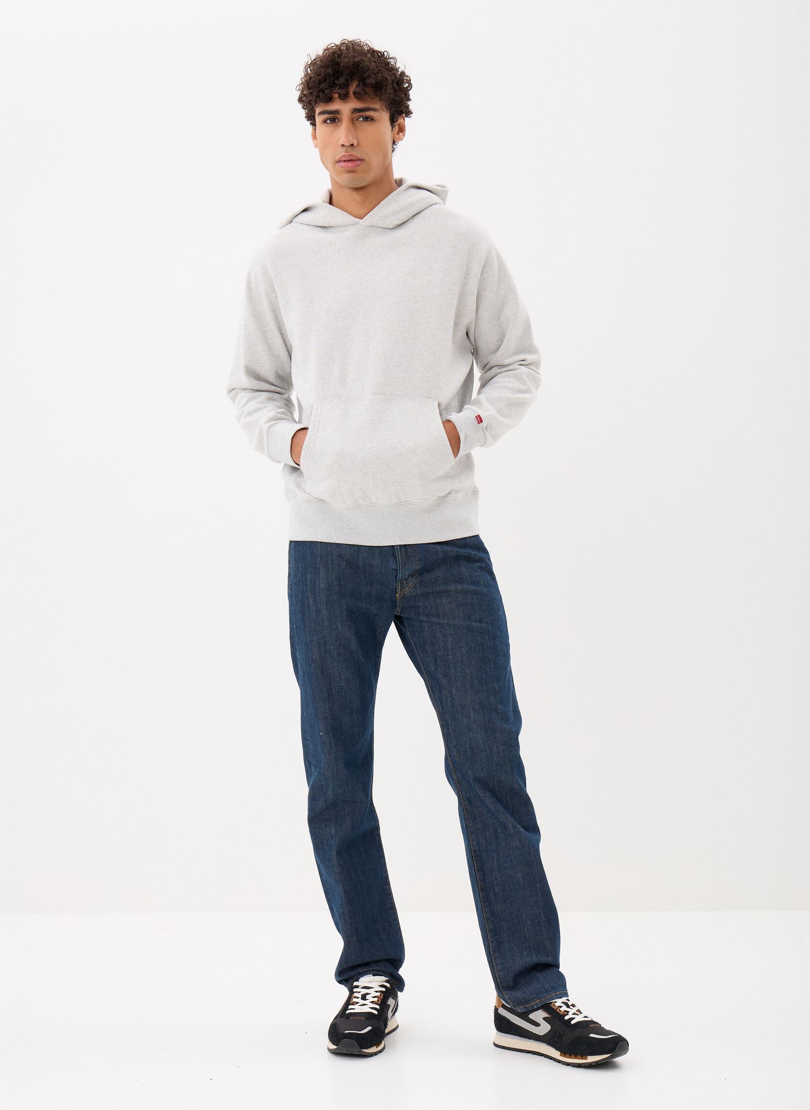 Felpe con cappuccio THE AUTHENTIC HOODIE NEUTRALS uomo grigio Levi's Felpe con cappuccio THE AUTHENTIC HOODIE NEUTRALS uomo grigio LIGHT GRAY HTR BROS