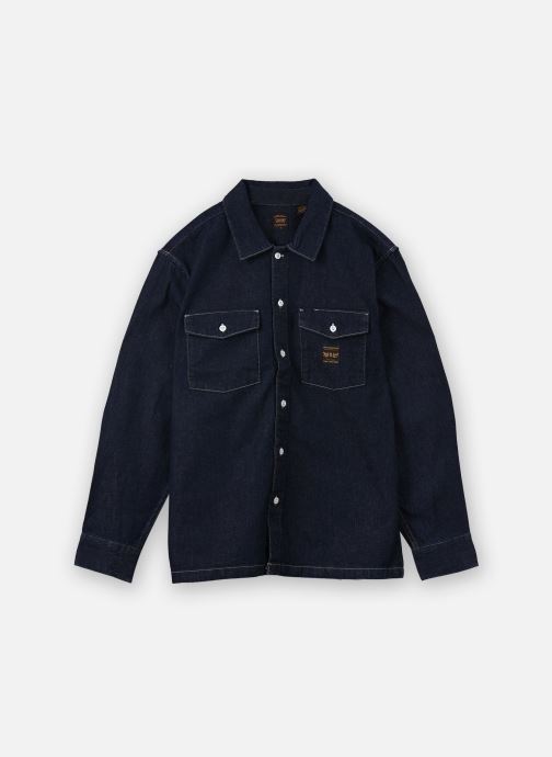 Levi's Hemden LS WORKER DARK INDIGO - FLAT FINISH heren marine