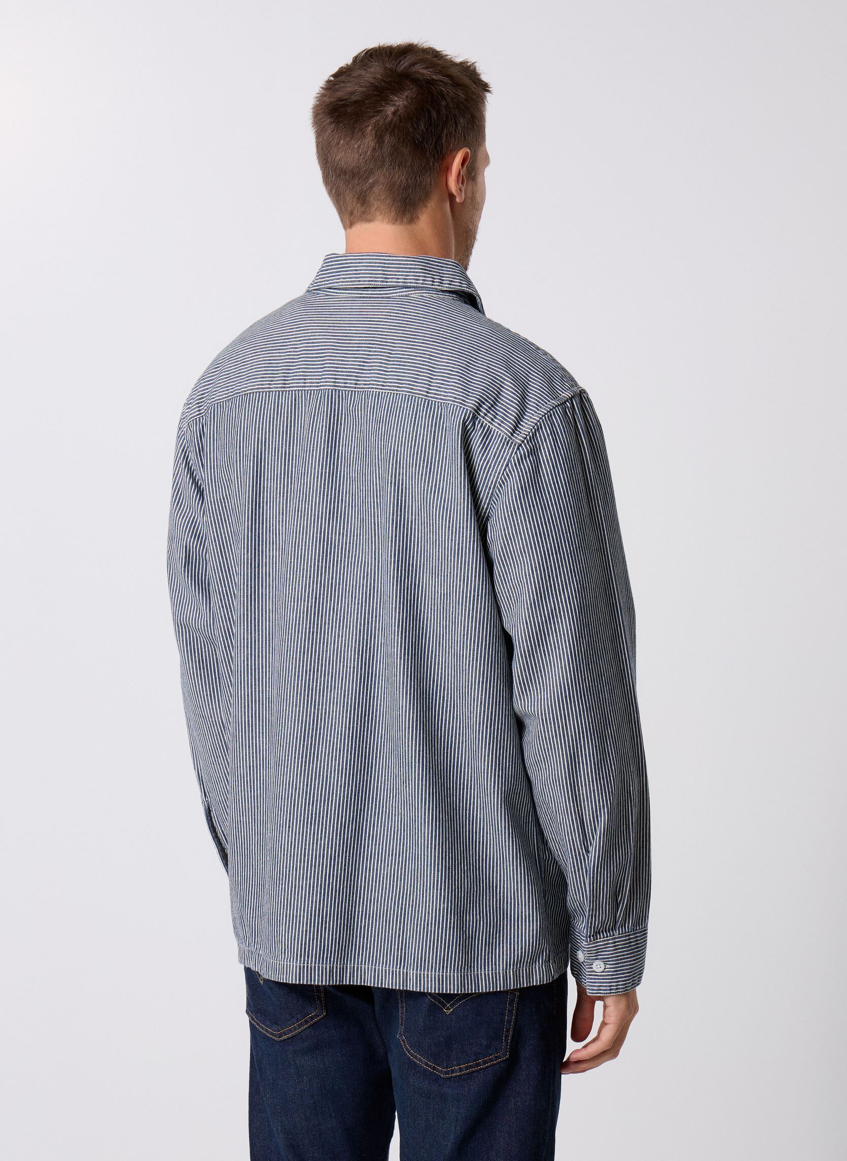 Camicie LS WORKER DARK INDIGO - FLAT FINISH uomo blu Levi's Camicie LS WORKER DARK INDIGO - FLAT FINISH uomo blu WASHINGTON STRIPE II
