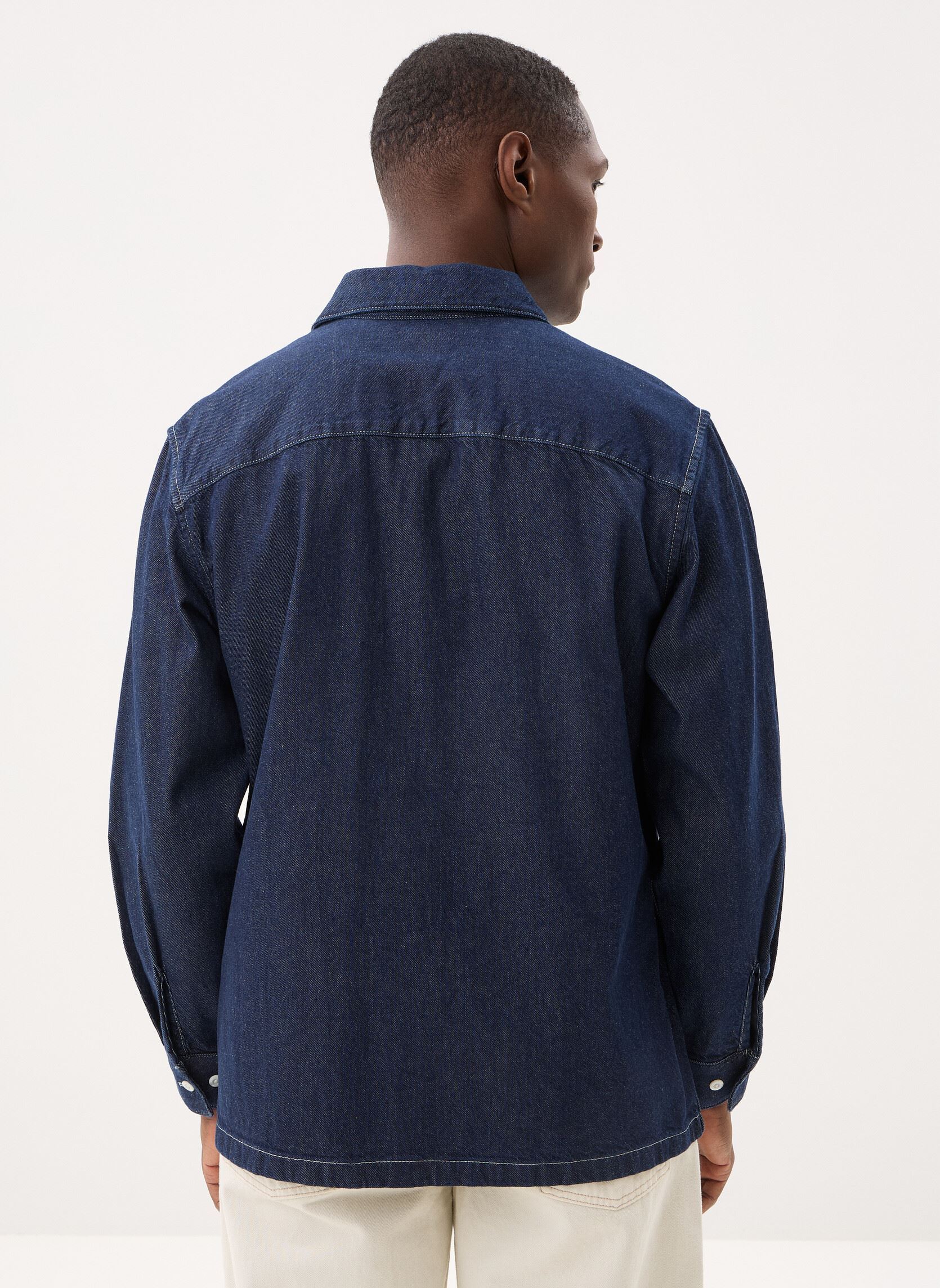 Hemden LS WORKER DARK INDIGO - FLAT FINISH herren blau Levi's Hemden LS WORKER DARK INDIGO - FLAT FINISH herren blau RINSE WORK REPEAT