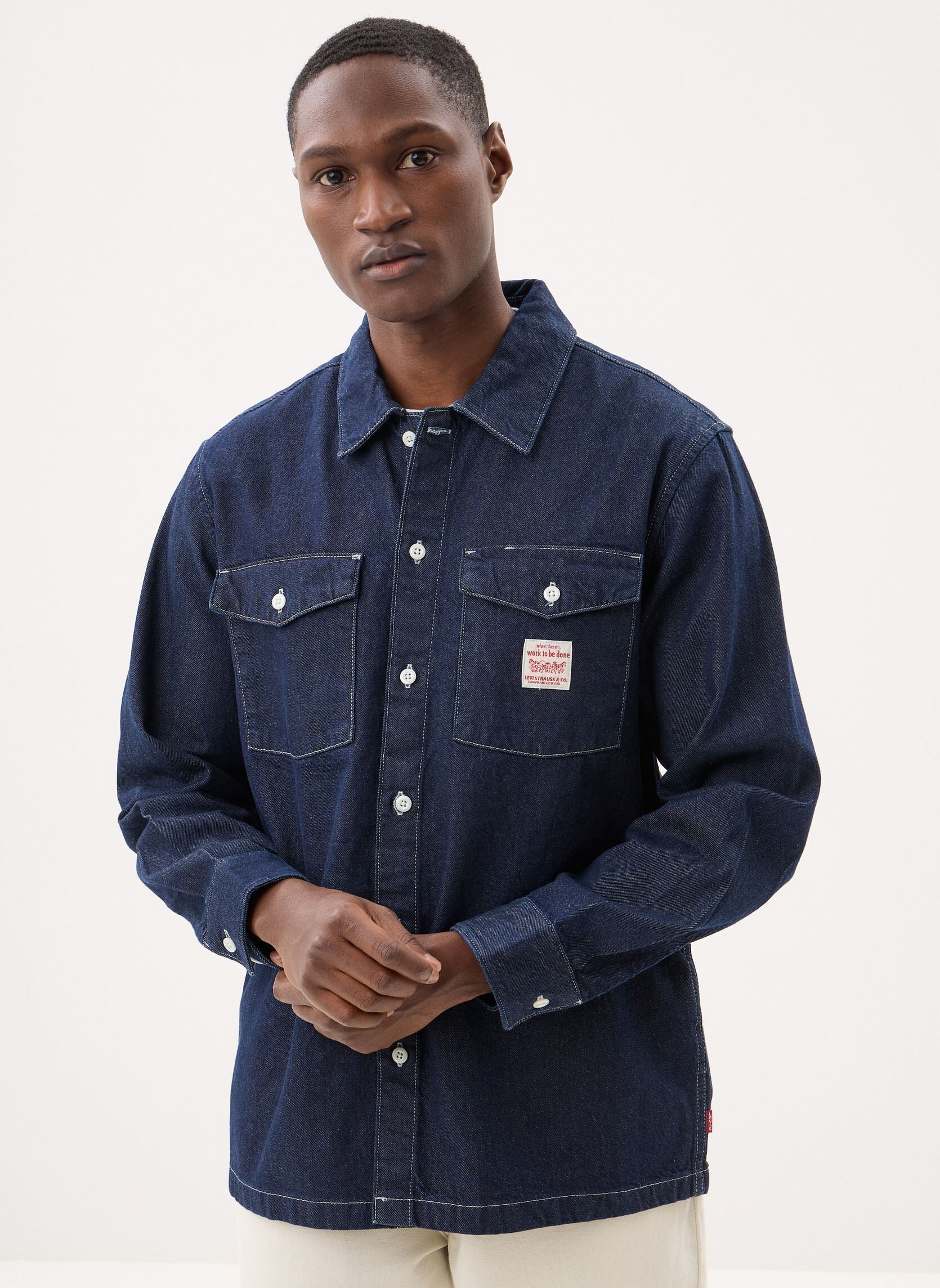 Camisas LS WORKER DARK INDIGO - FLAT FINISH herren azul Levi's ...
