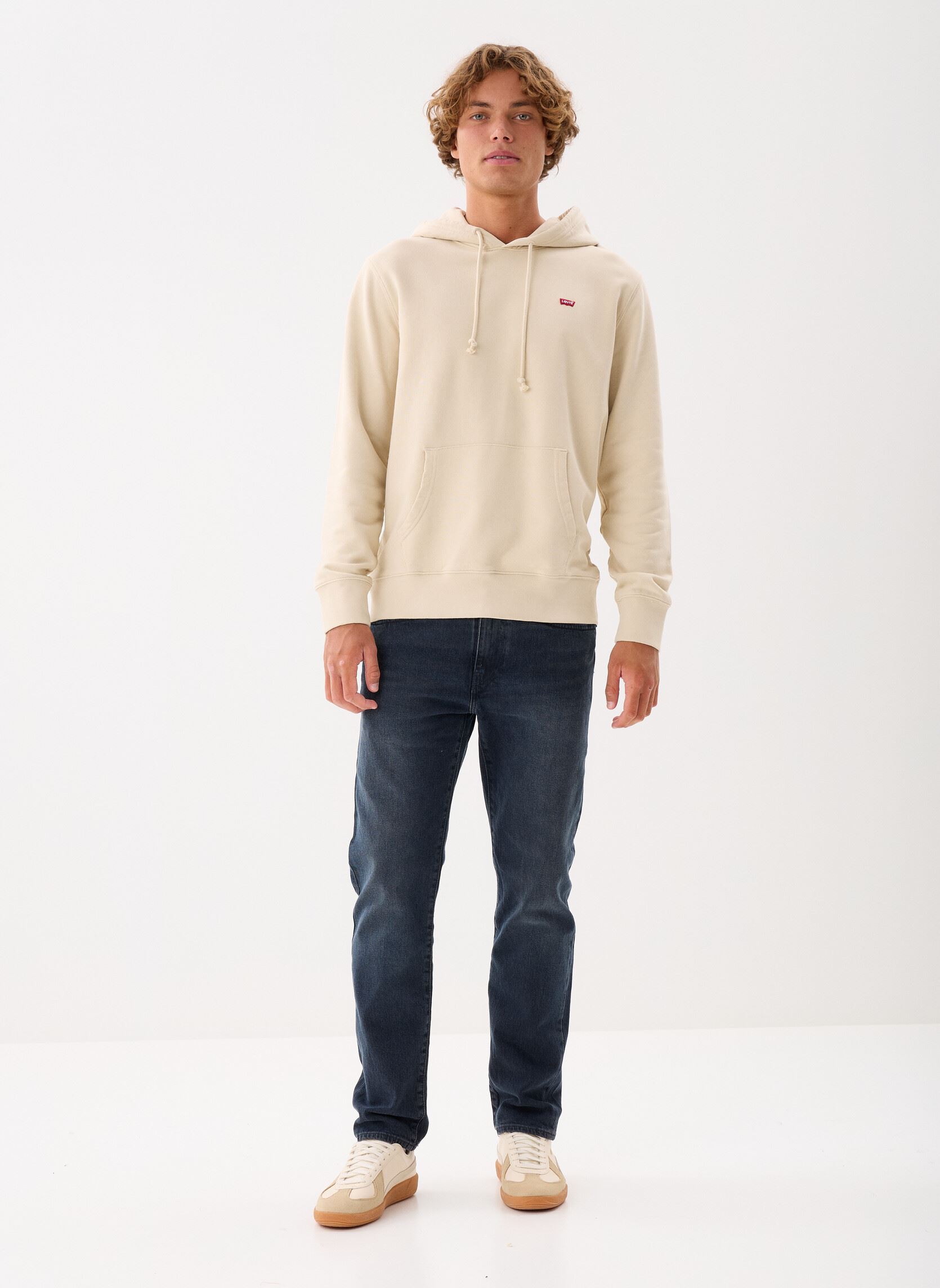 Hoodies THE ORIGINAL HM HOODIE NEUTRALS heren beige Levi's Hoodies THE ORIGINAL HM HOODIE NEUTRALS heren beige Fog