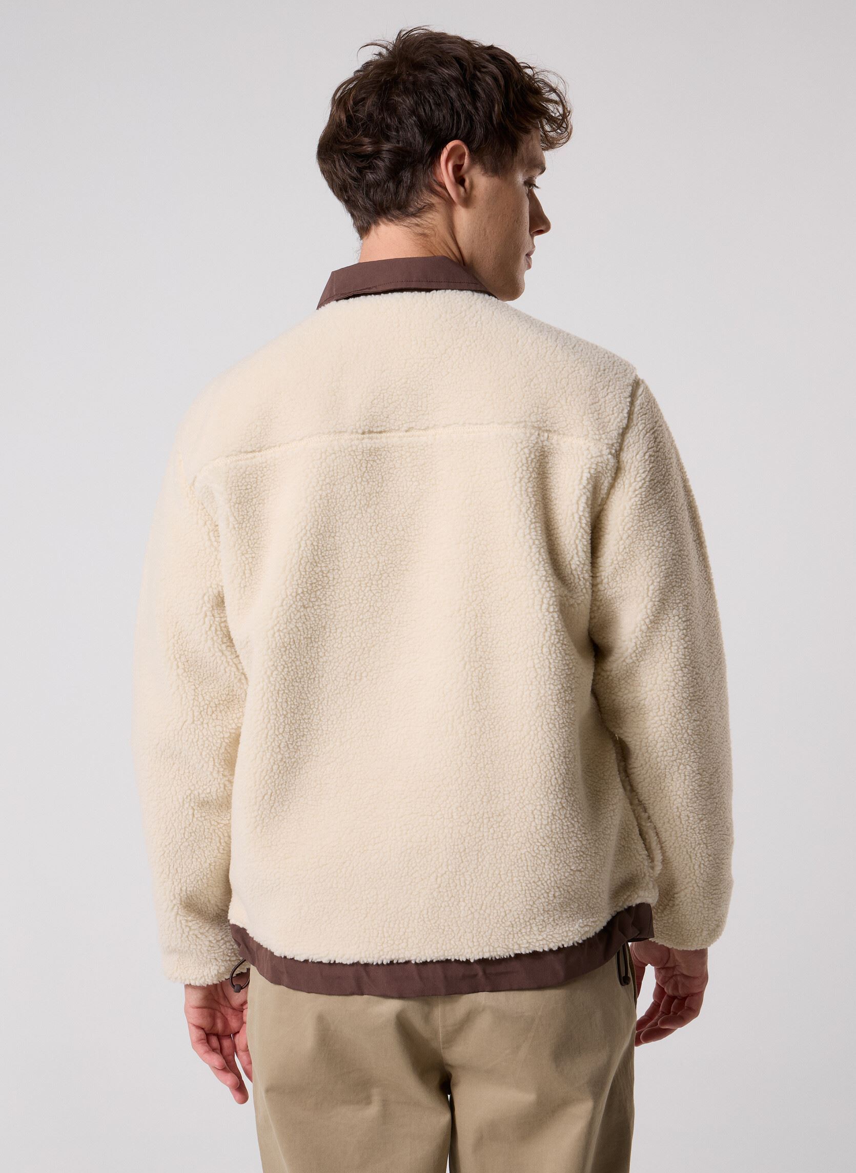 Vestes JOONIE SHERPA JACKET NEUTRALS homme blanc Levi's Vestes JOONIE SHERPA JACKET NEUTRALS homme blanc Oatmeal