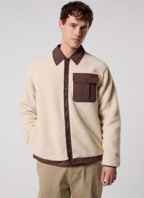 Levi's Vestes JOONIE SHERPA JACKET NEUTRALS homme blanc