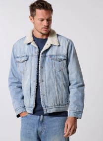Jacken TYPE 3 SHERPA TRUCKER LIGHT INDIGO - WOR herren blau Levi's Jacken TYPE 3 SHERPA TRUCKER LIGHT INDIGO - WOR herren blau KENTUCKY BLUE SHERPA