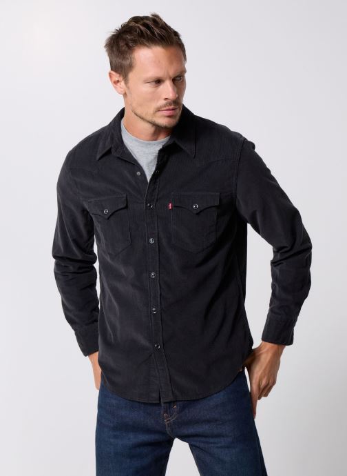 Levi's Chemises BARSTOW WESTERN STANDARD BLACKS homme noir